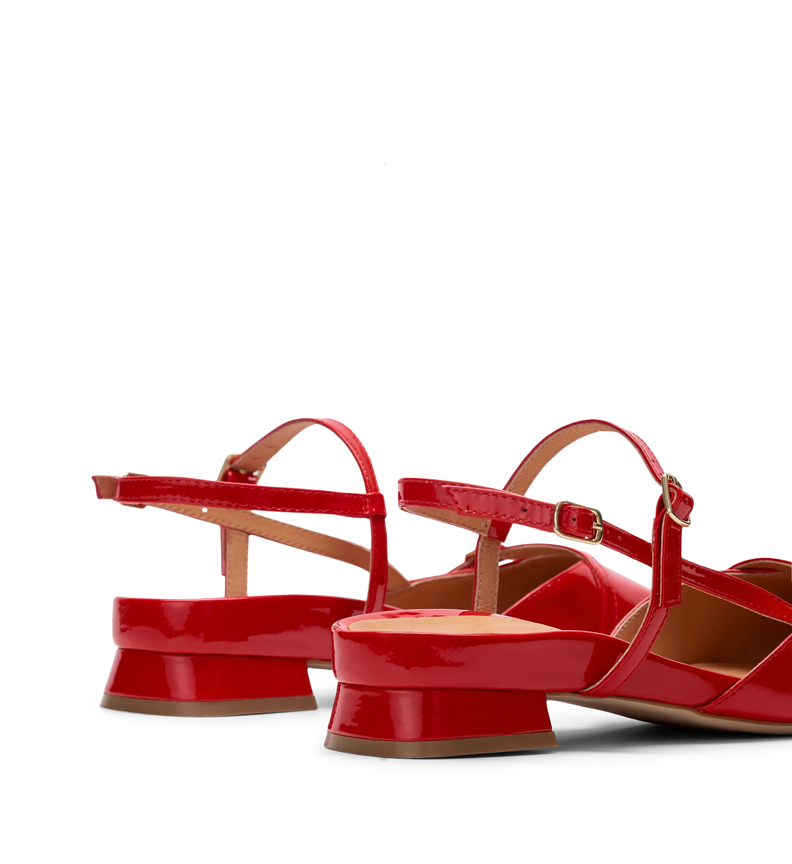 Firecrown 2 Poppy Red Patent Leather Flats