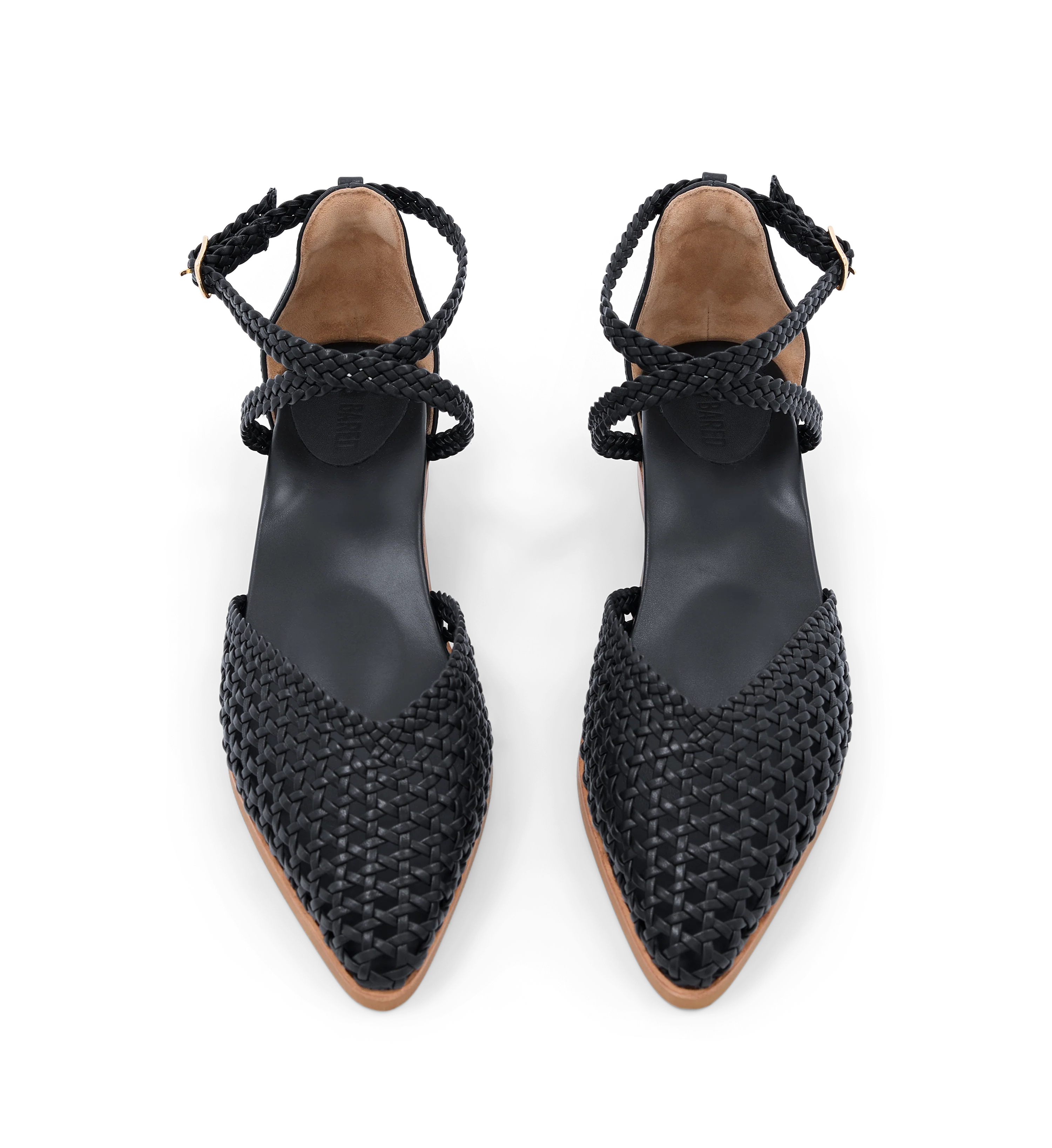 Finchbill Black Leather Sandals