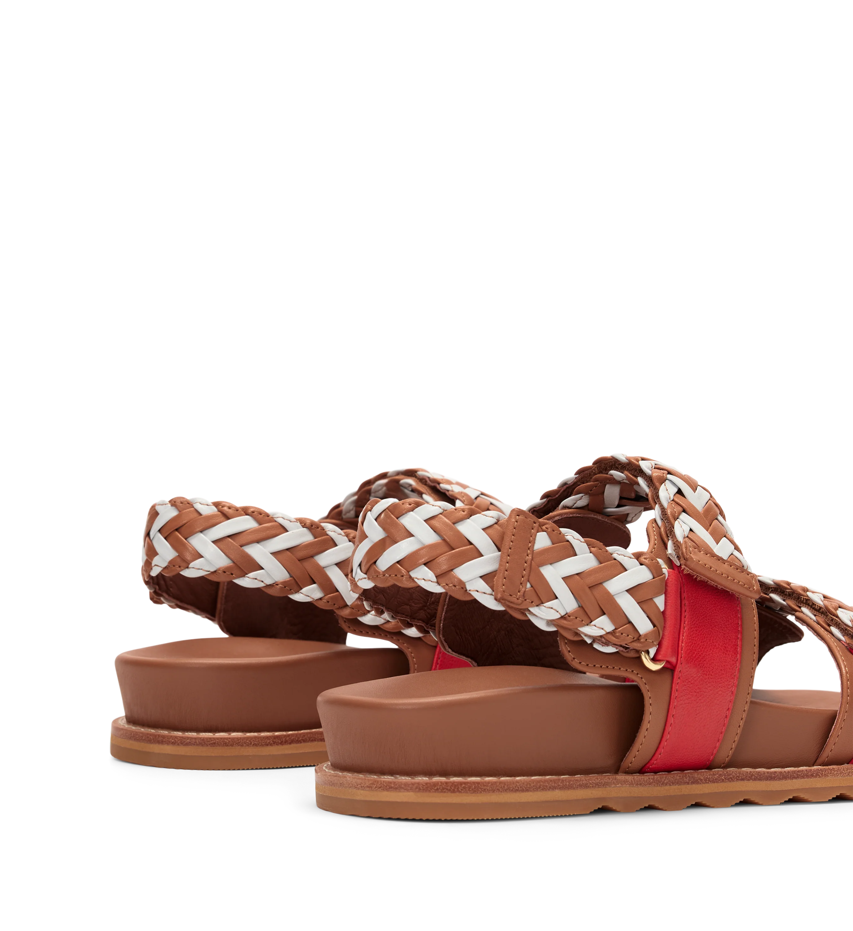 Cygnet Ice Blue Mix Leather Chunky Sandals