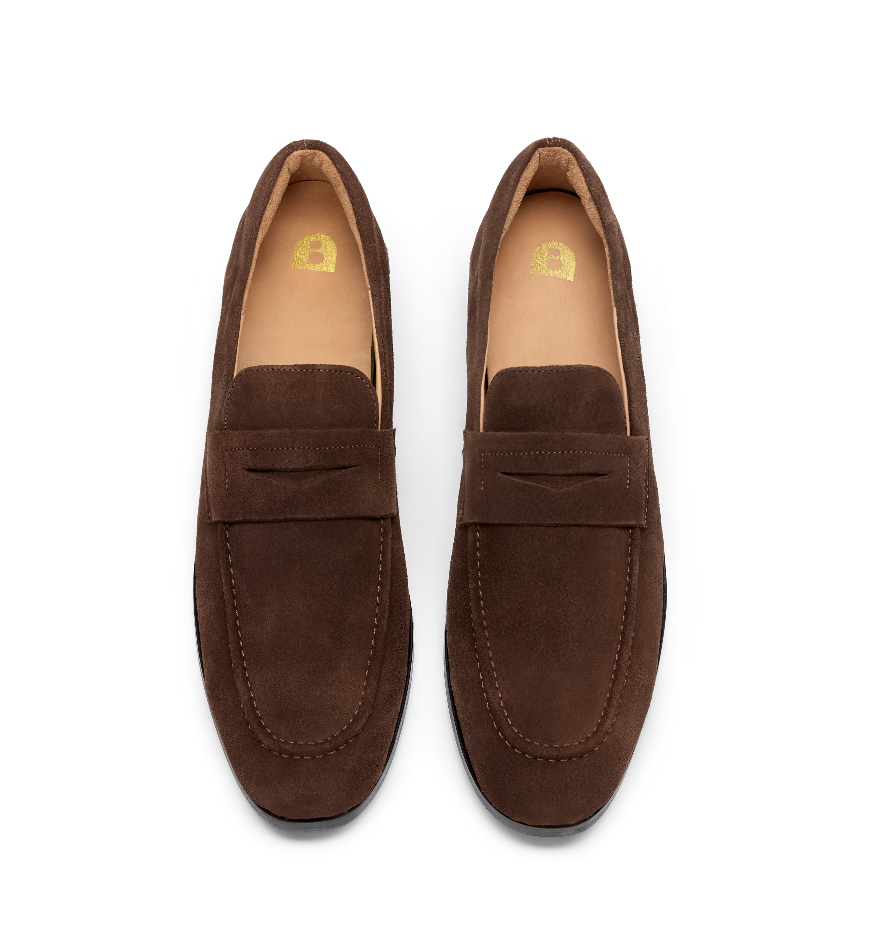 Samarium Brown Suede Loafers