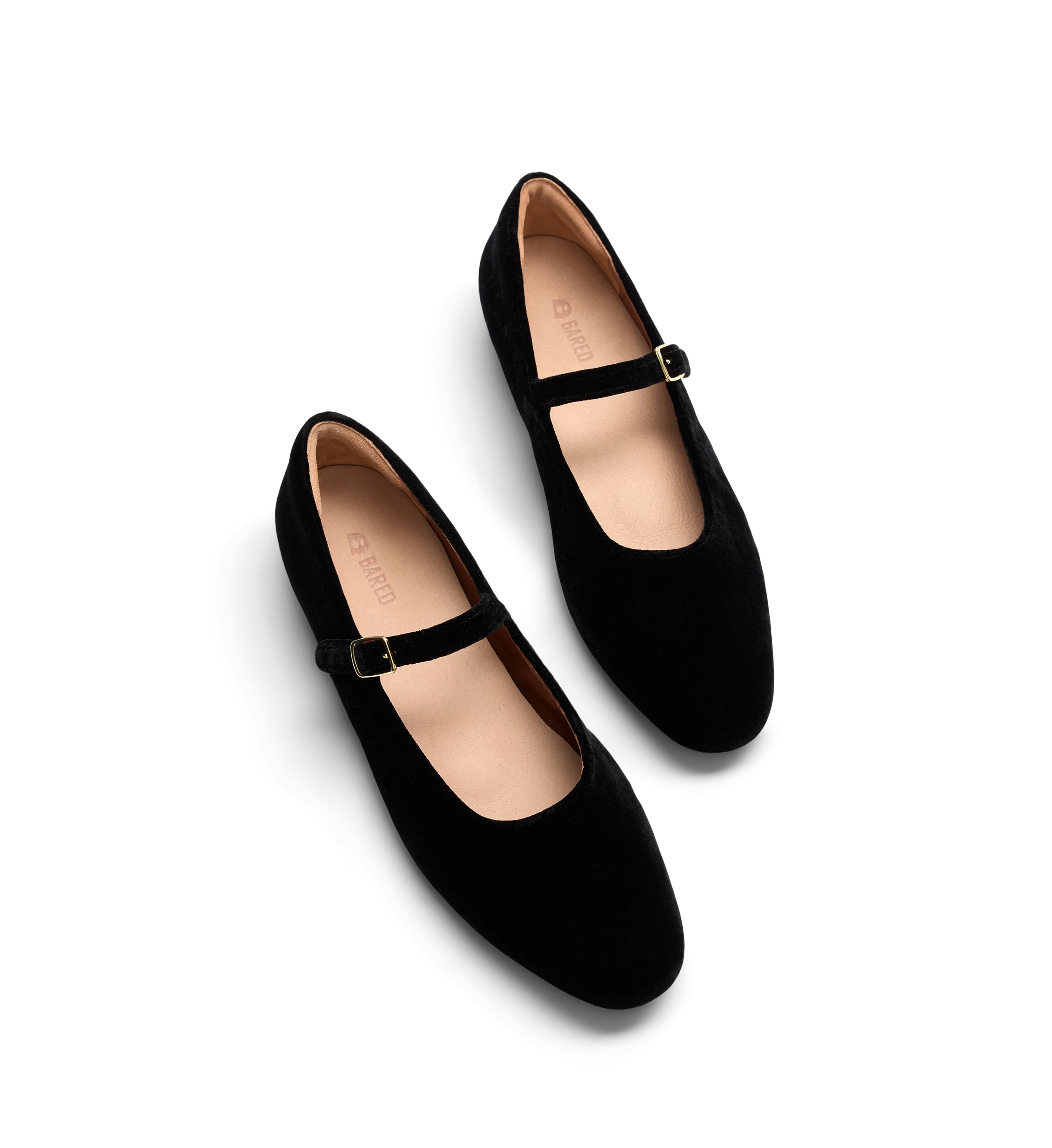Whydah Black Velvet Ballet Flats