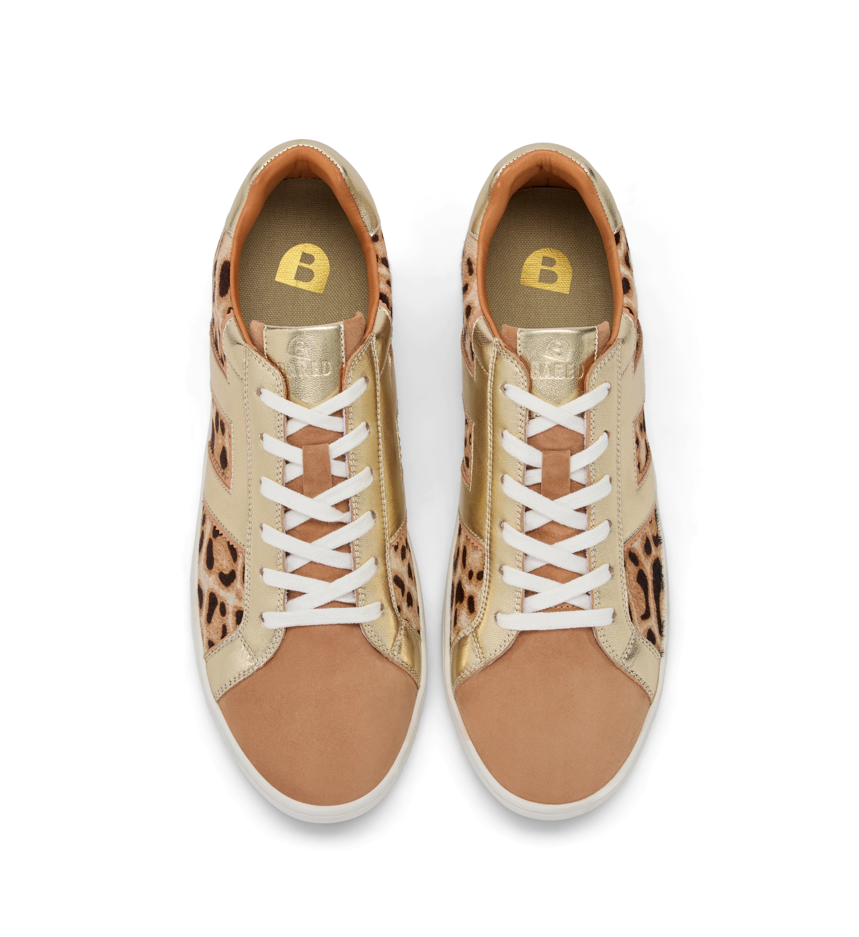 Carib Leopard Mix Leather & Suede Sneakers