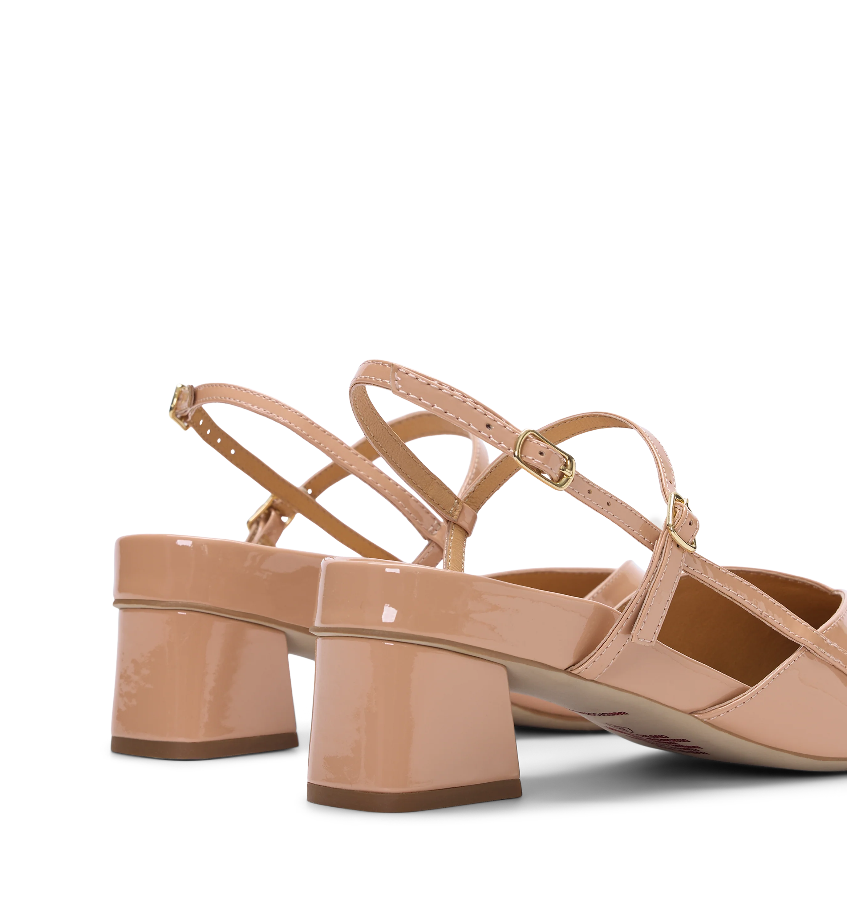 Nene 2 Blush Patent Leather Low Heels