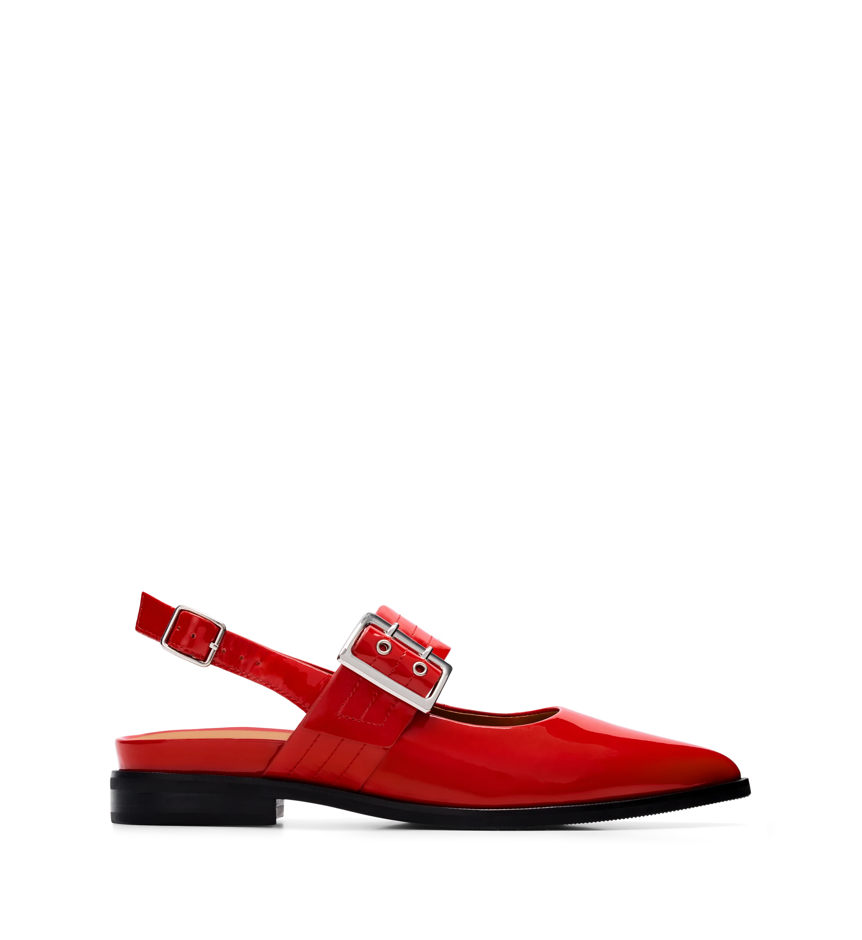 Sunbeam Poppy Red Patent Leather Flats