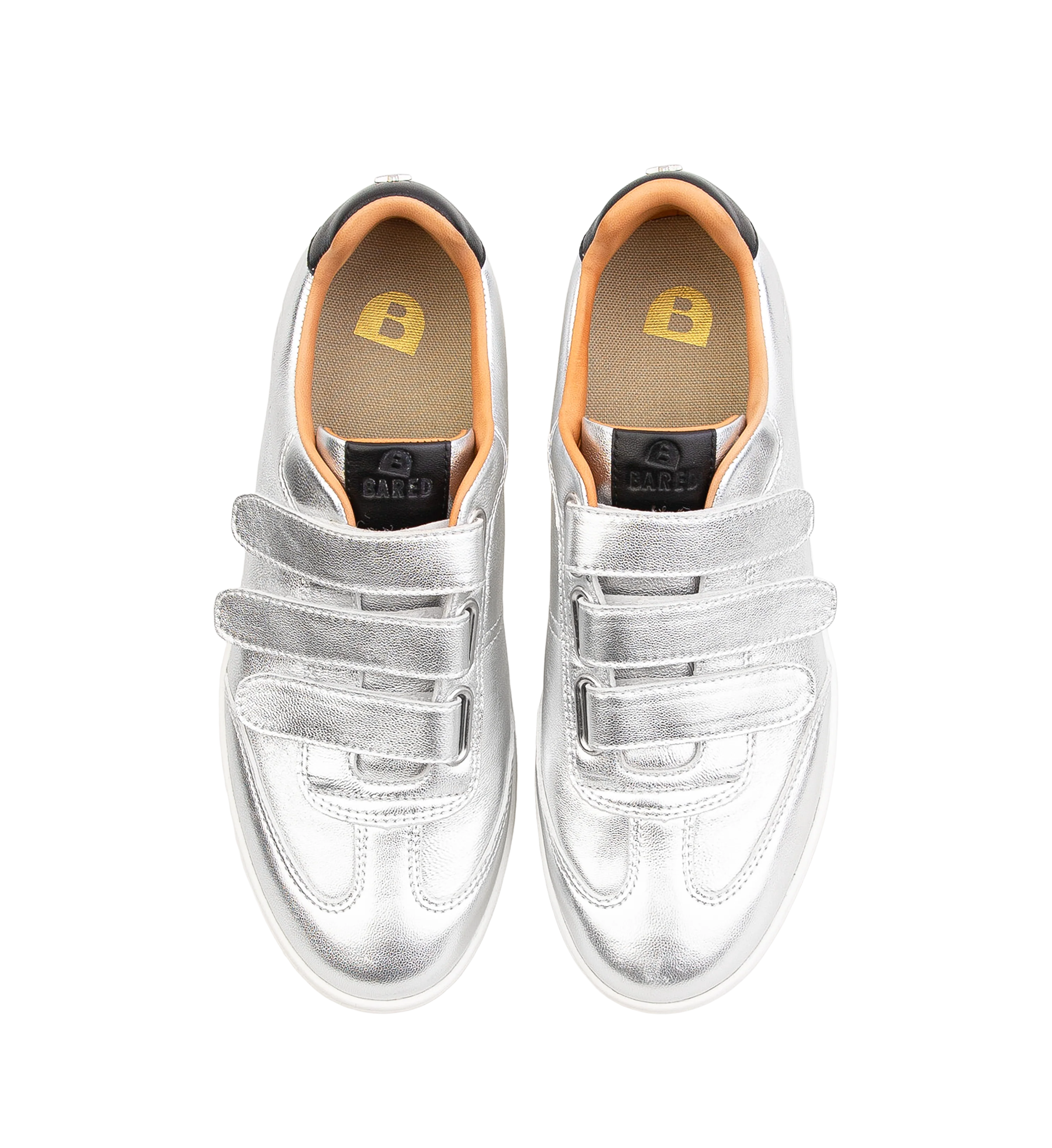 Grandala Silver Leather Sneakers