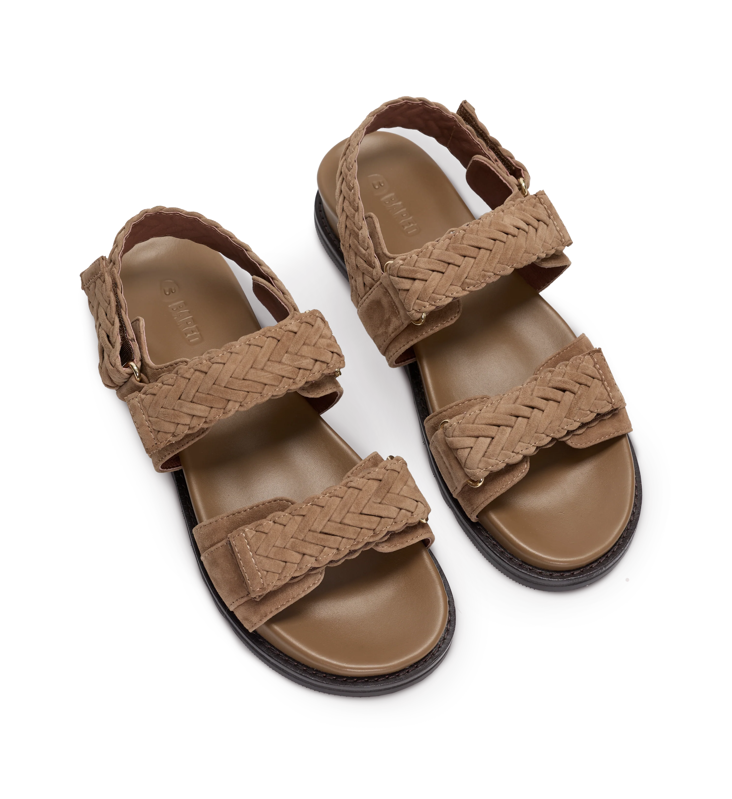 Cygnet Coffee Tan Suede Chunky Sandals