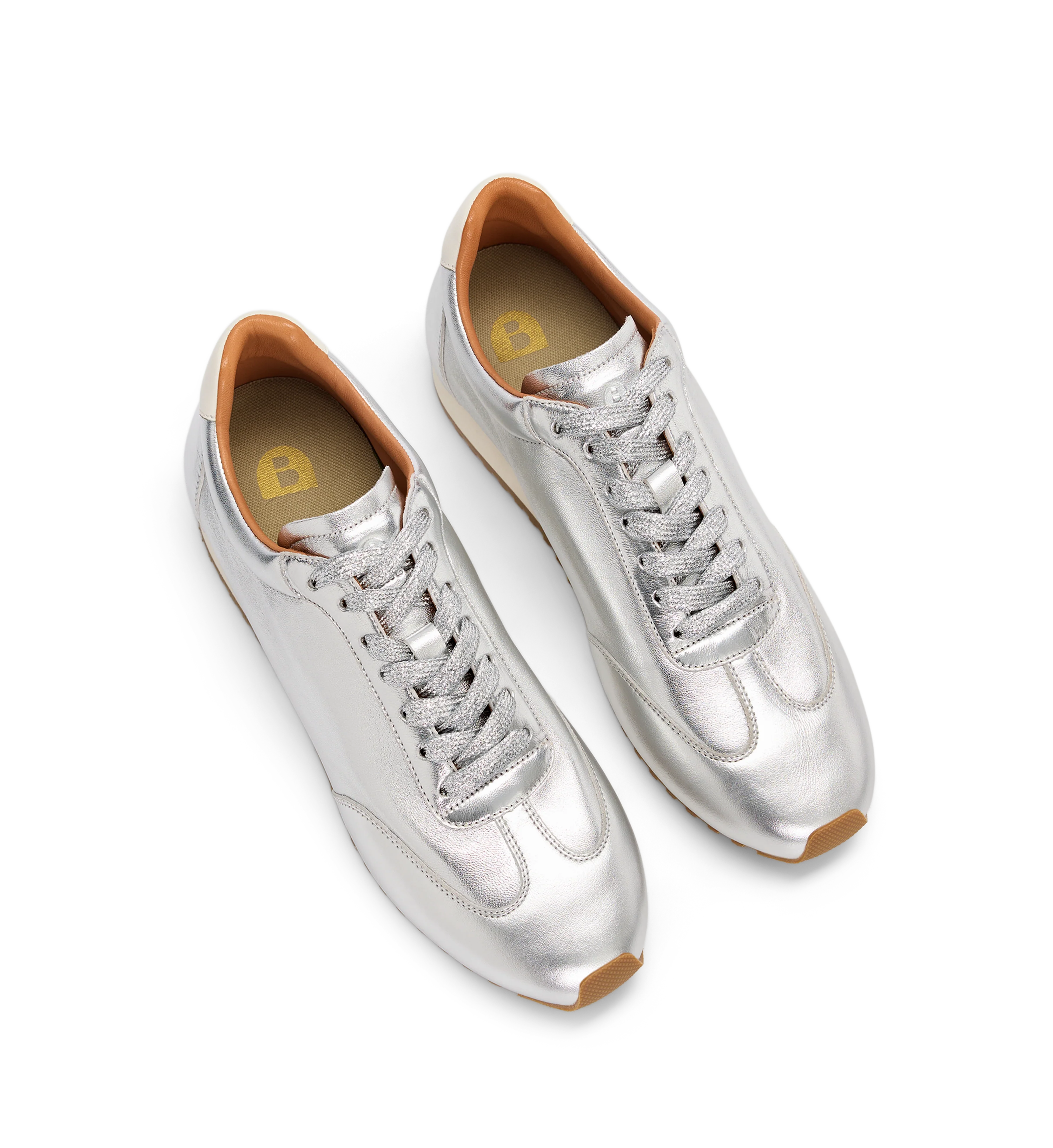 Gavia Silver leather Sneakers