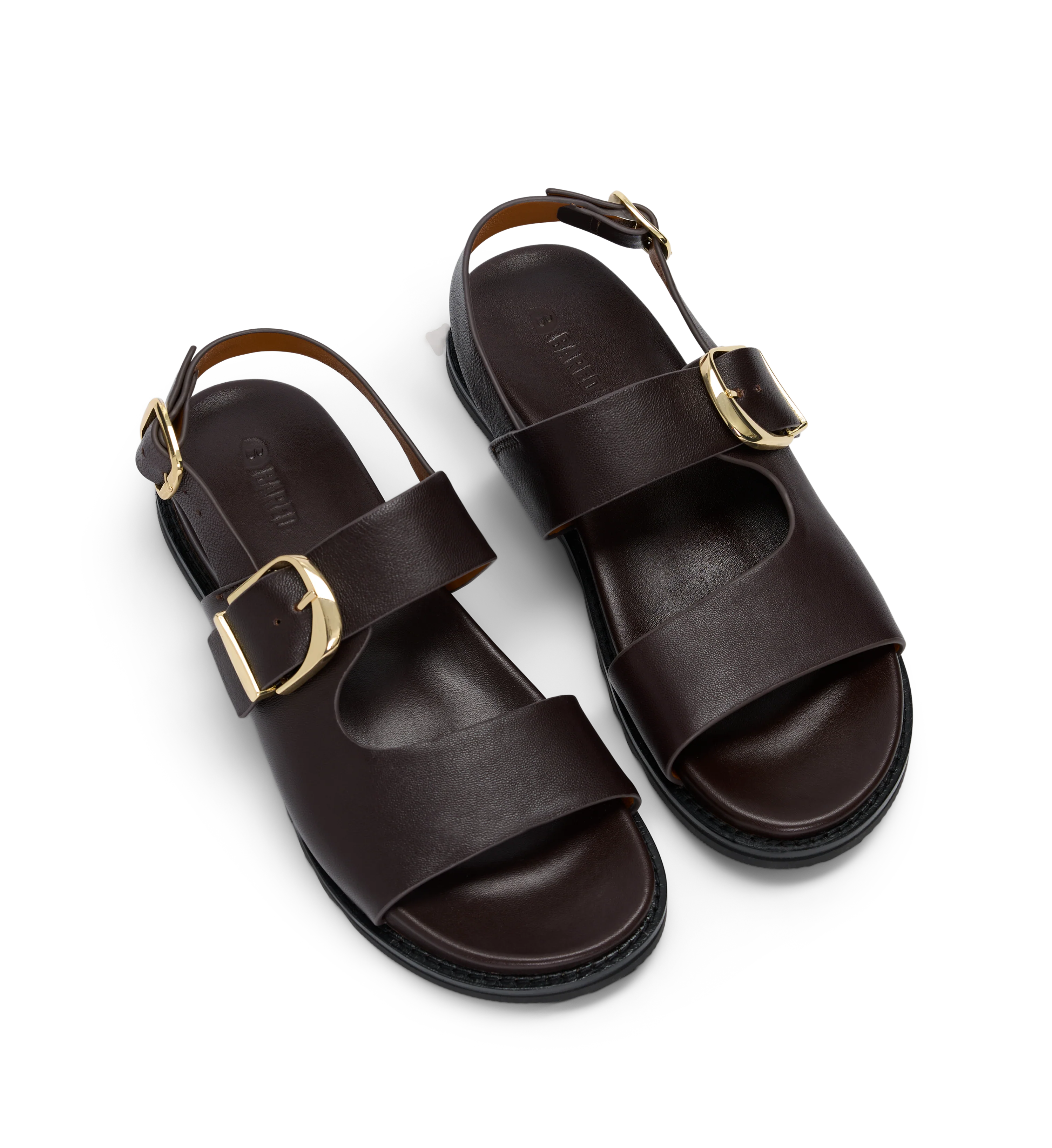 Turnstone Chocolate Brown Leather Chunky Sandals