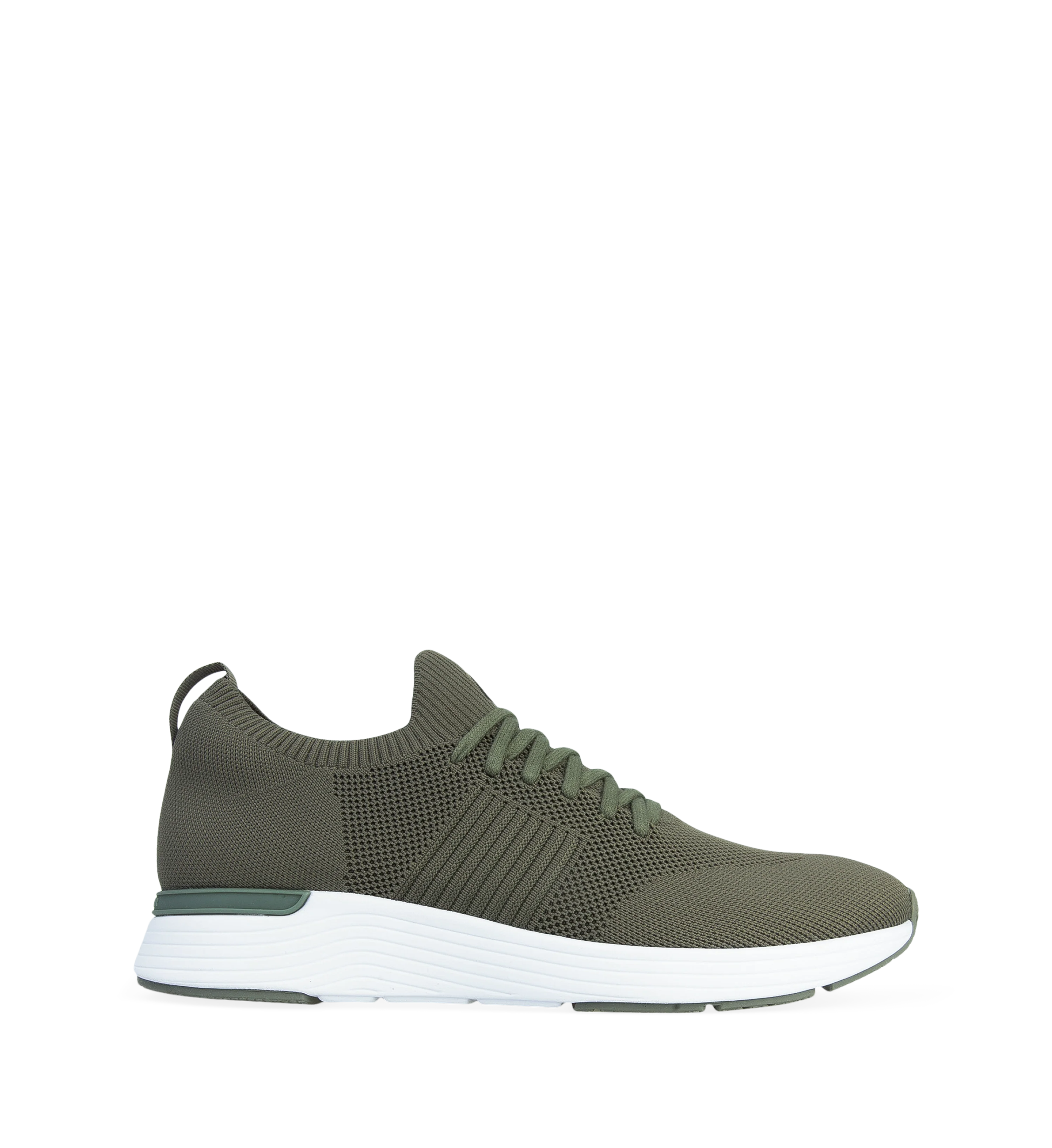 Jinzo Khaki Knit Sneakers