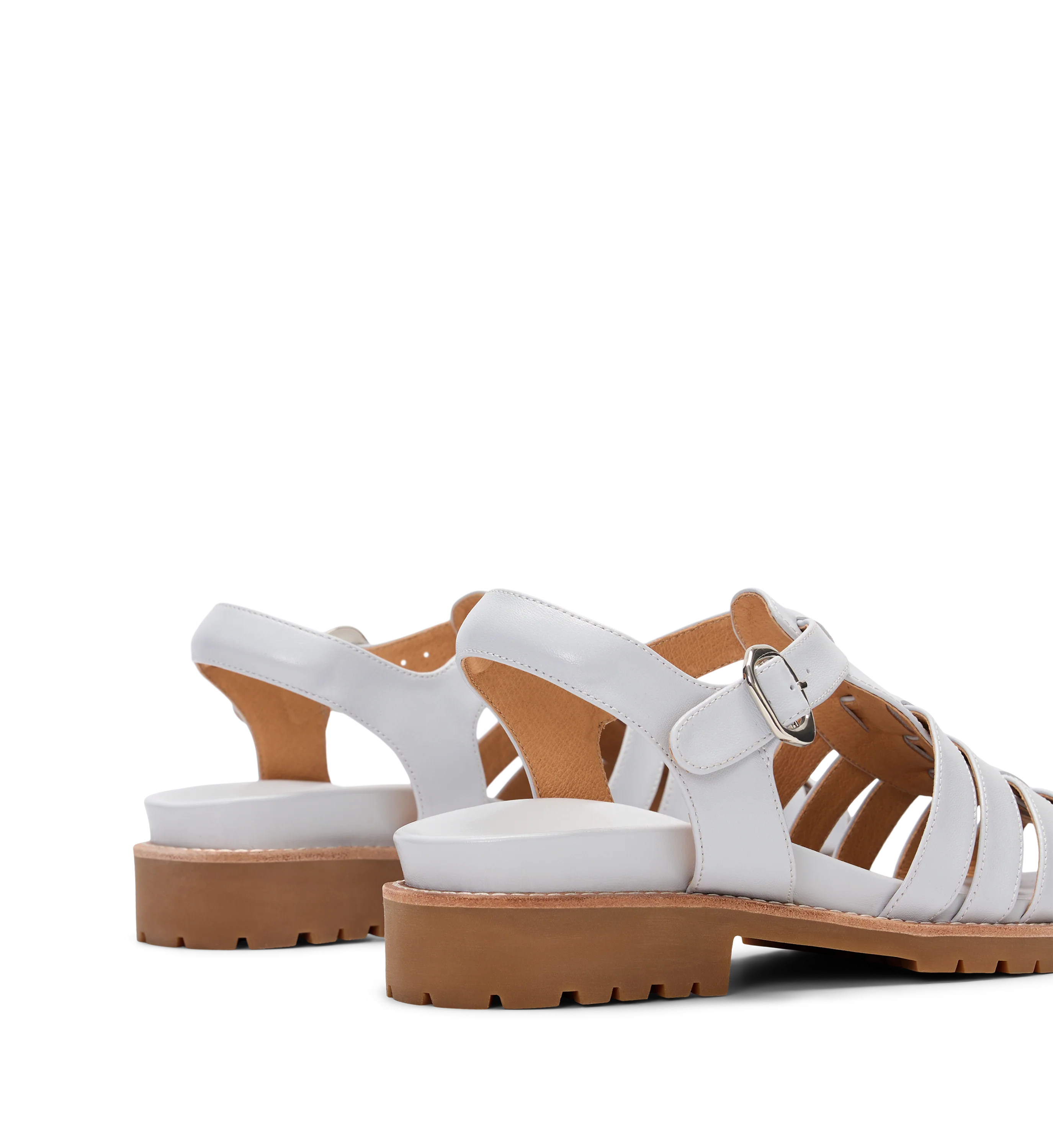 Bittern Ice Blue Leather Casual Flats