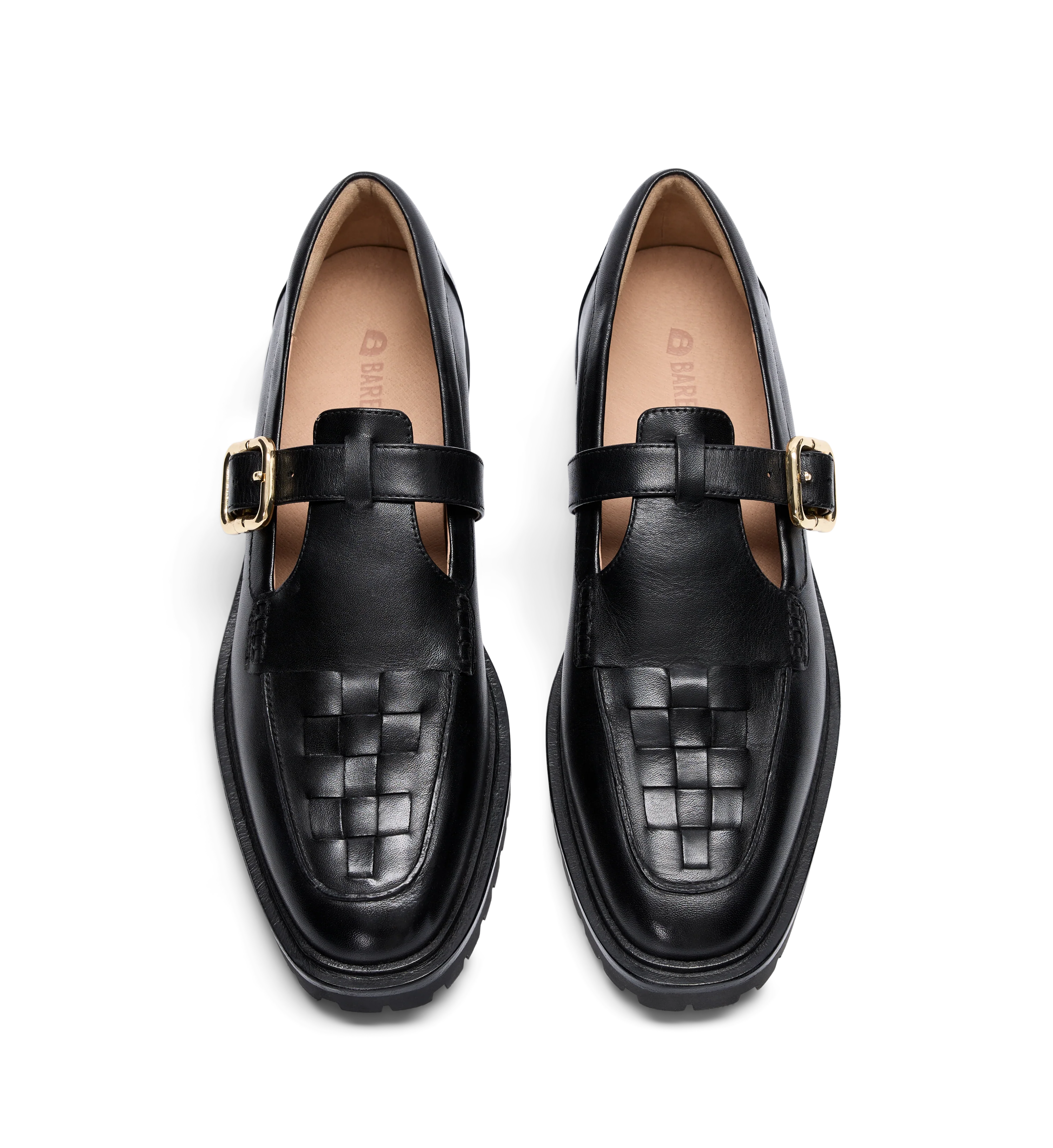 Emutail Black Leather Loafers