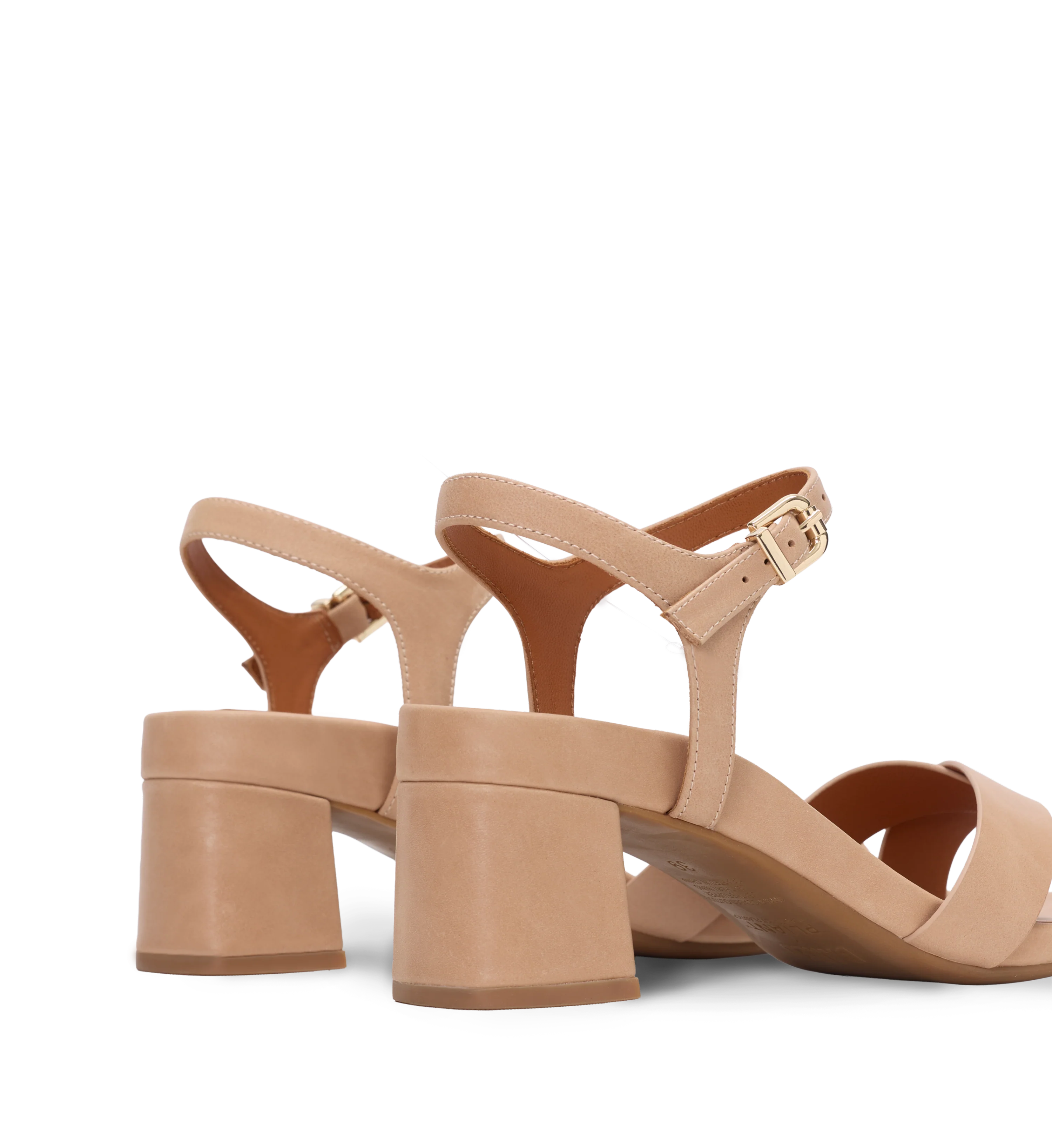 Corella Natural Leather Low Heels