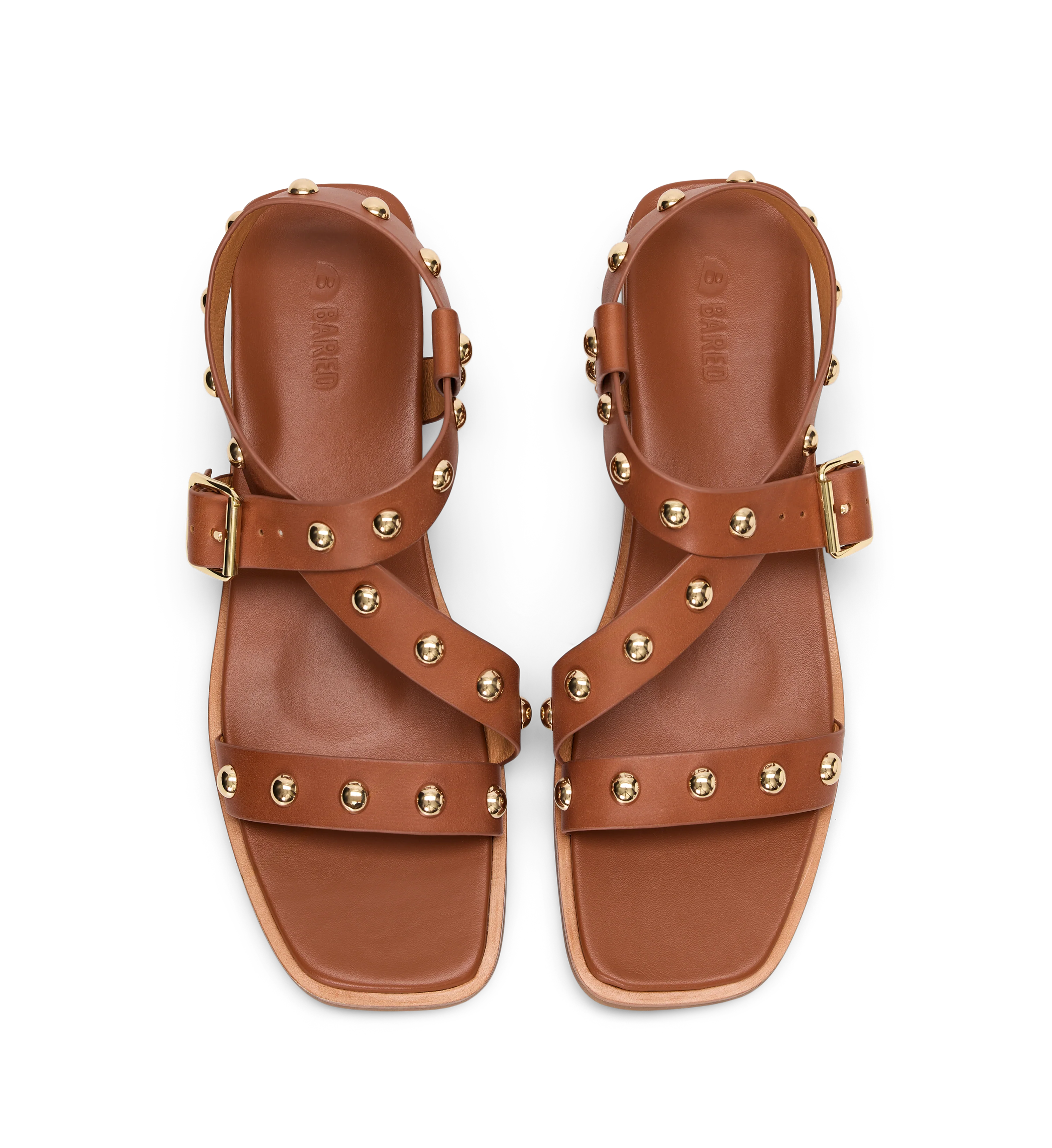 Auk Tan Leather & Hardware Sandals
