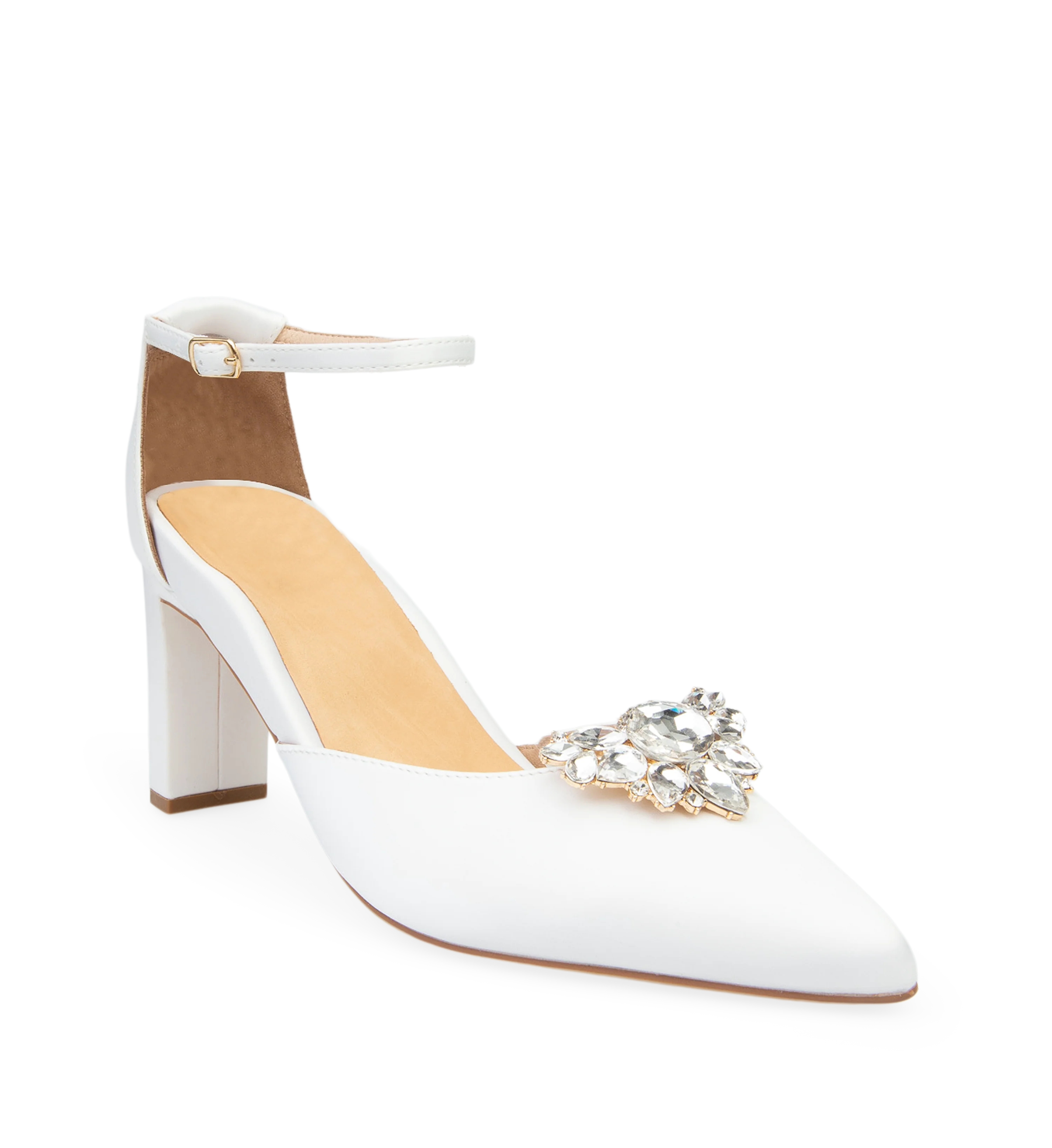 Bridal Shoe Clips - Crystal & Gold