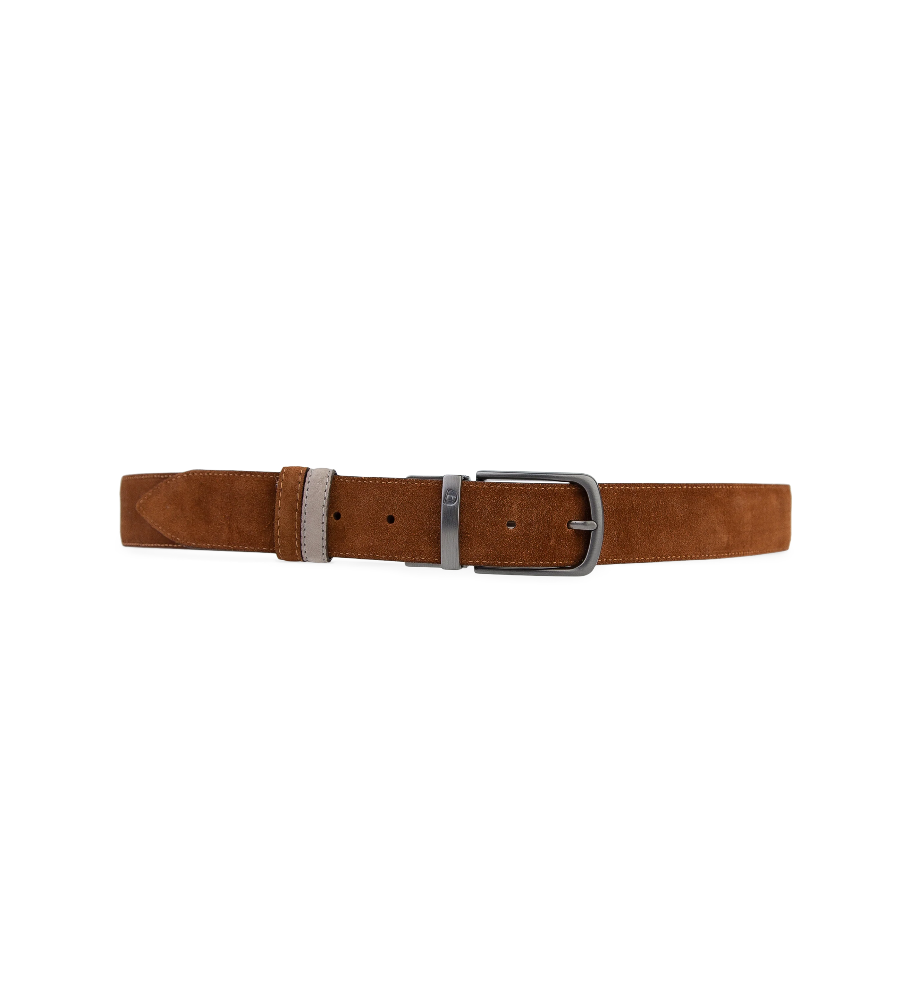 Reversible Belt Grey & Tan Suede