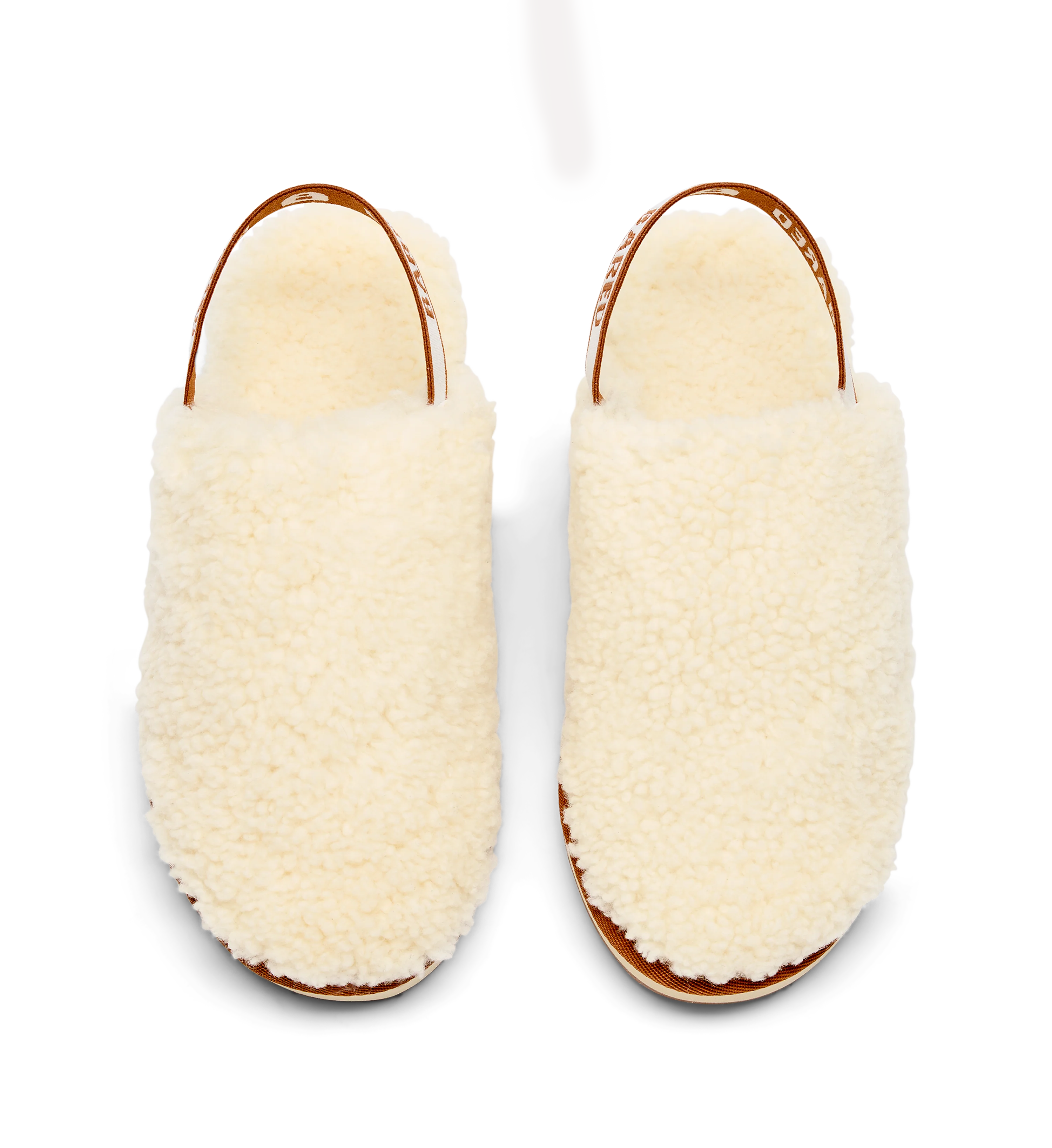 Snuggling Oatmilk Sheepskin Slippers
