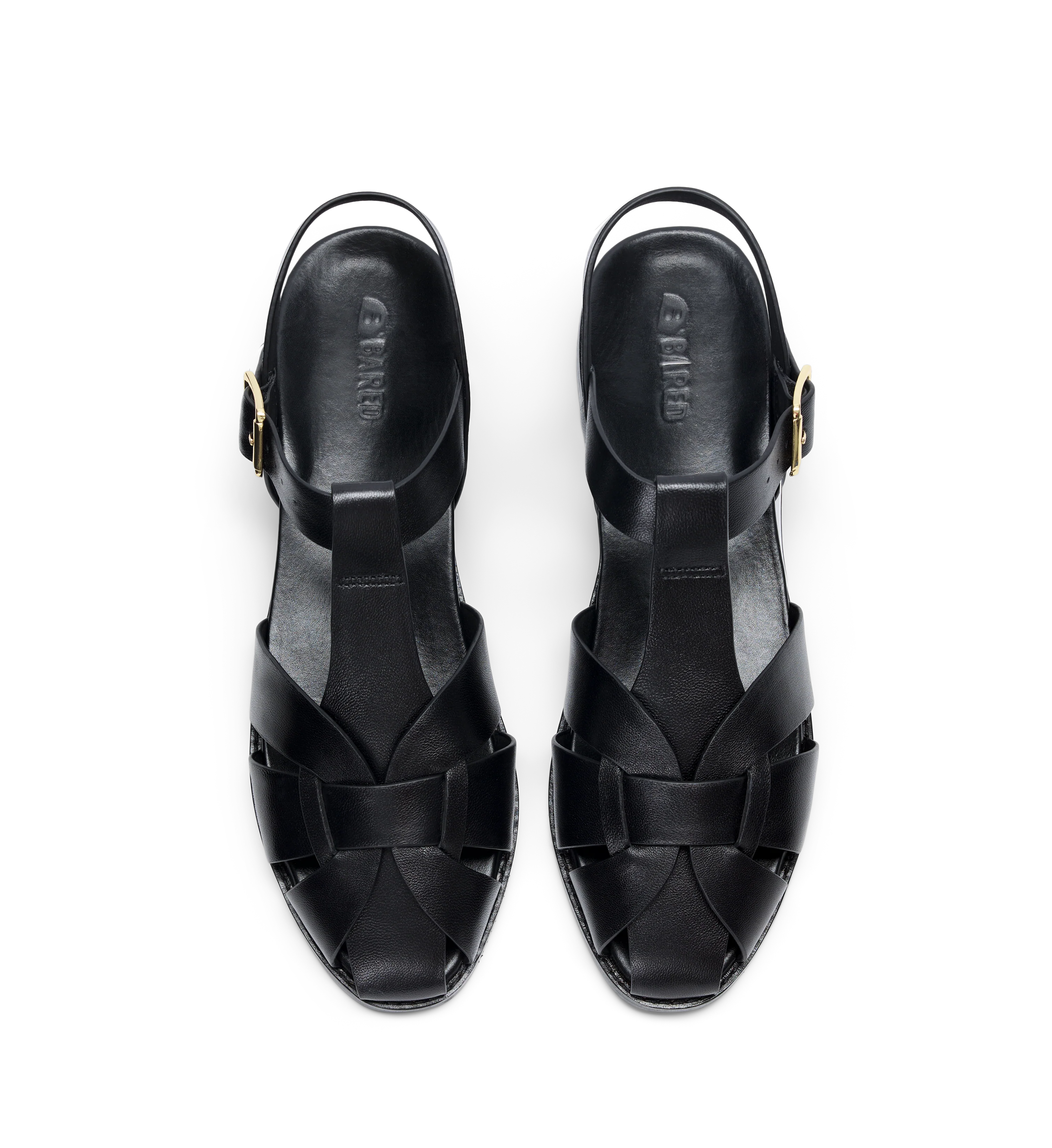 Cettia Black Leather Casual Flats