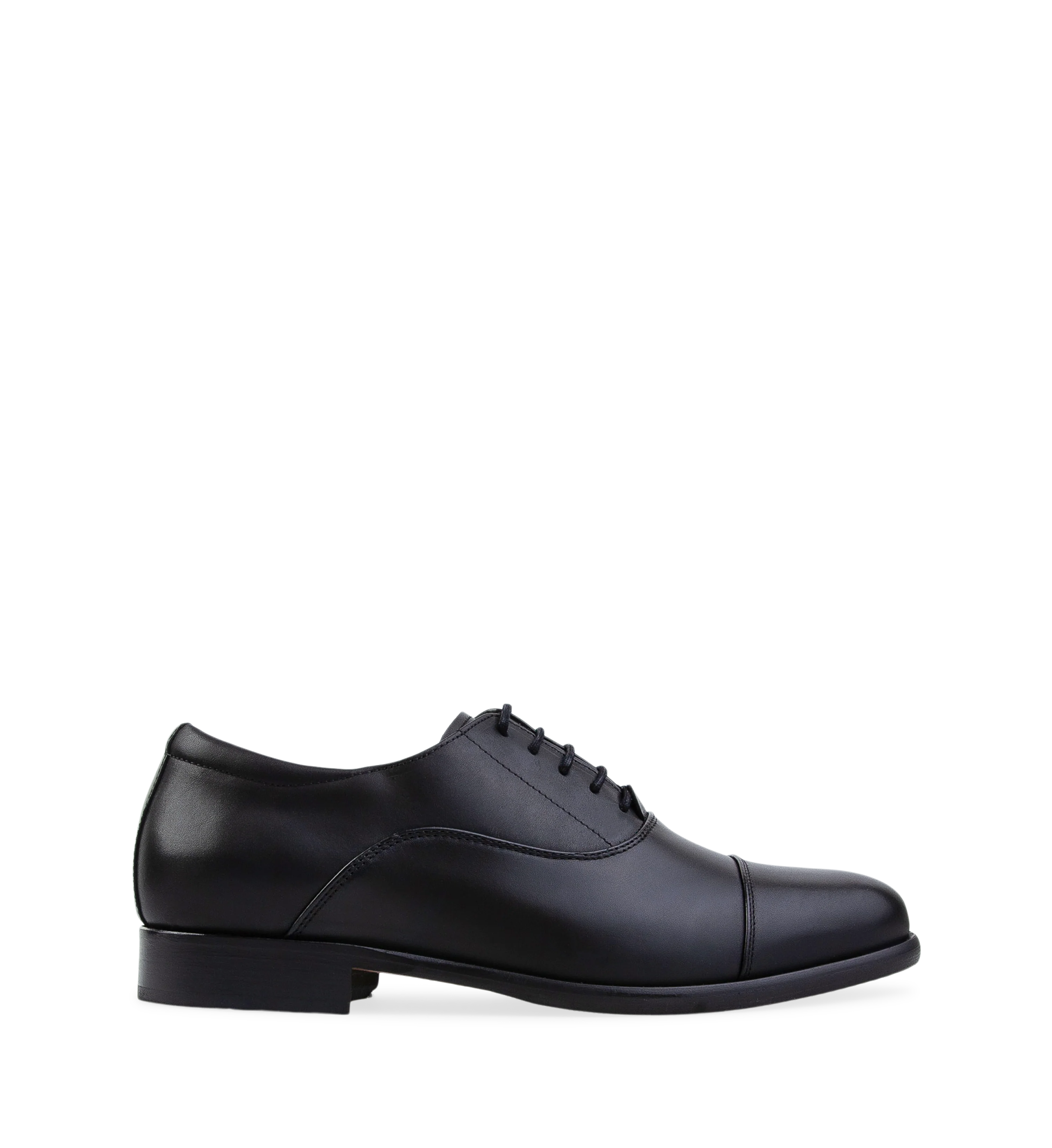 Francium Black Leather Lace Up Dress Shoes