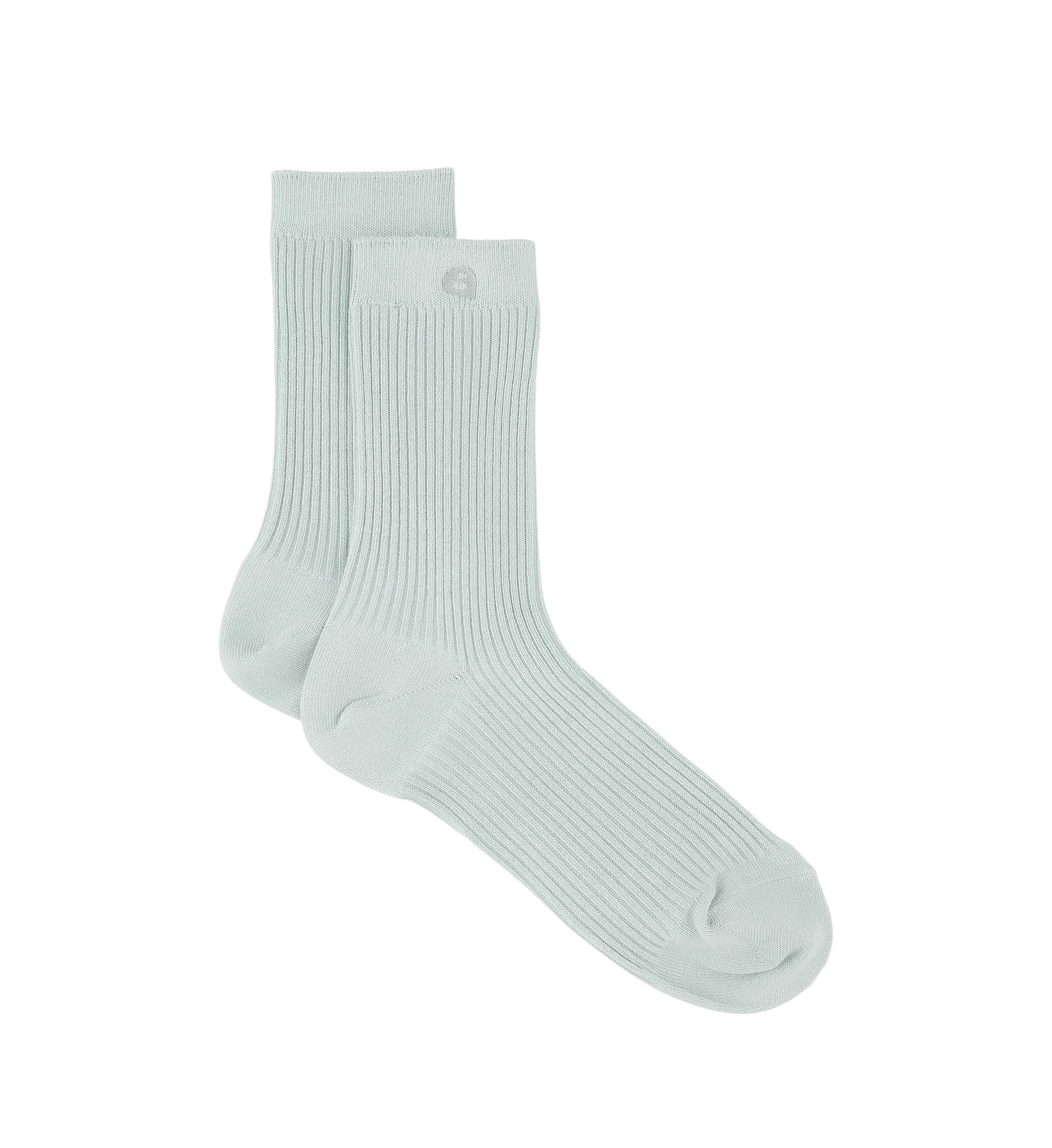Womens Crew Socks 2pk Mint Cotton Blend