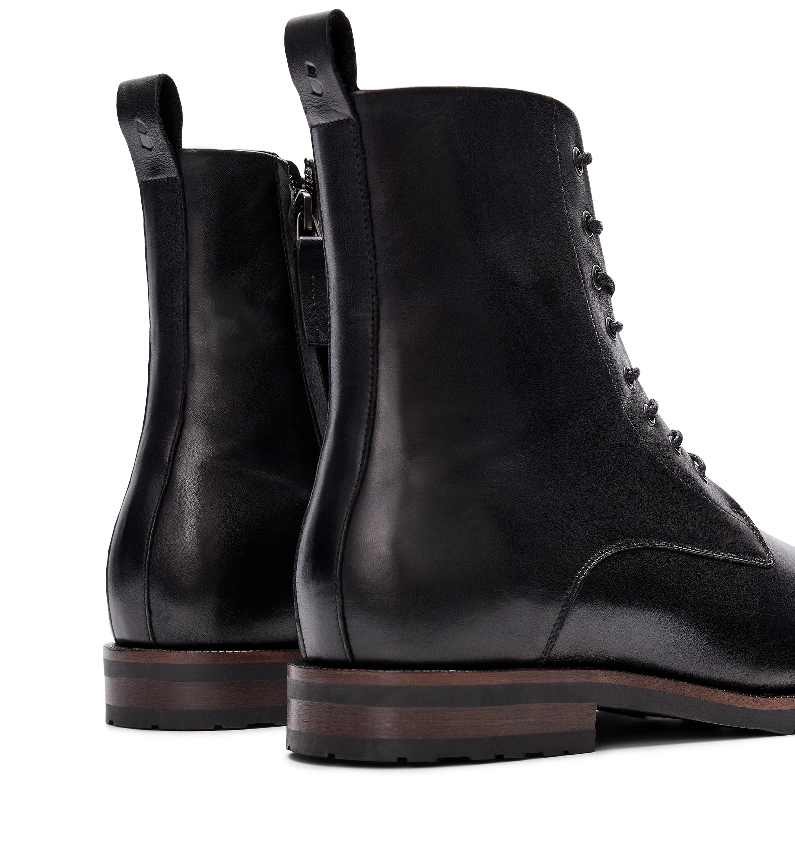 Argon Black Leather Men's Boots