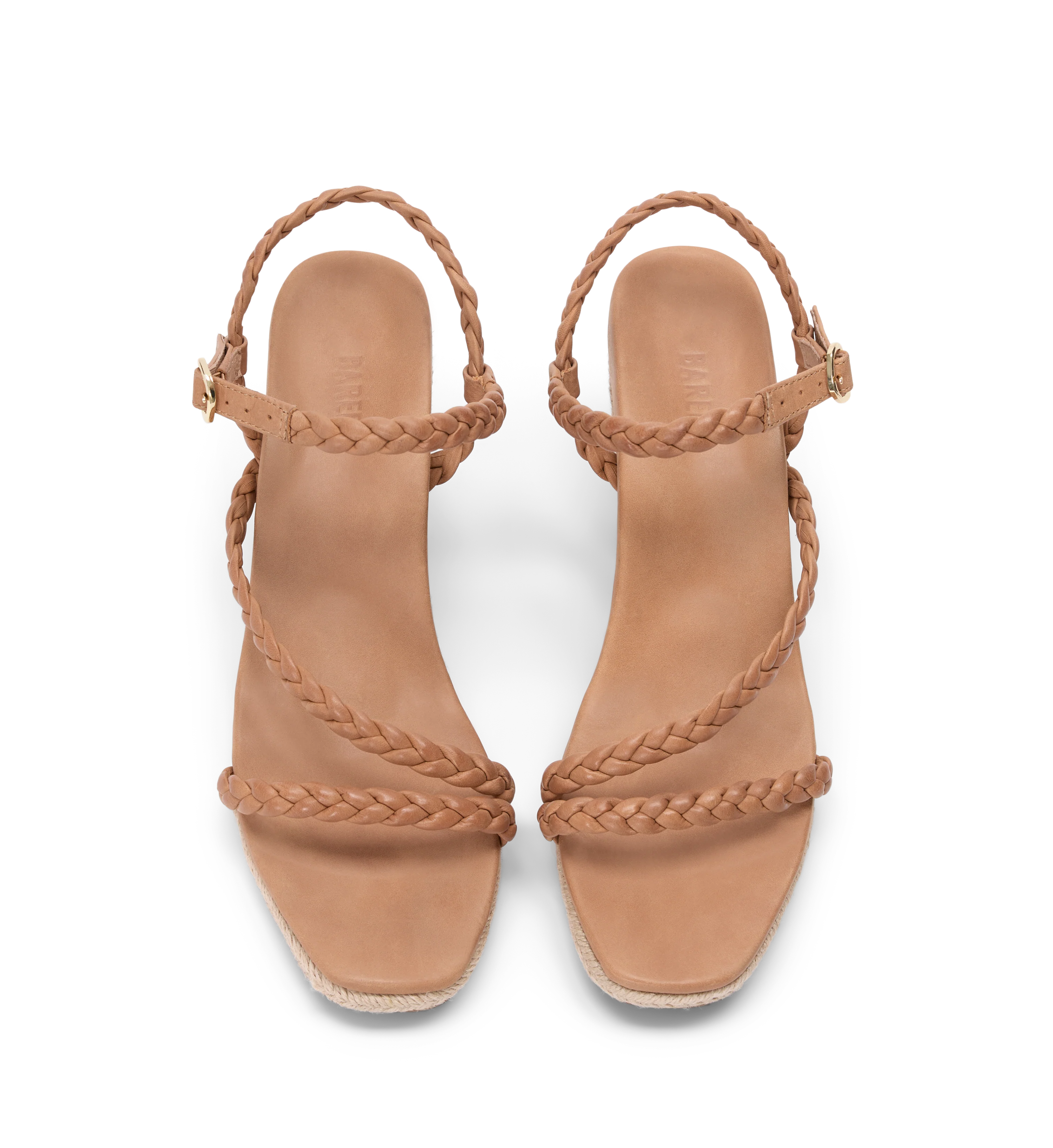 Parula Almond Tan Leather Wedges