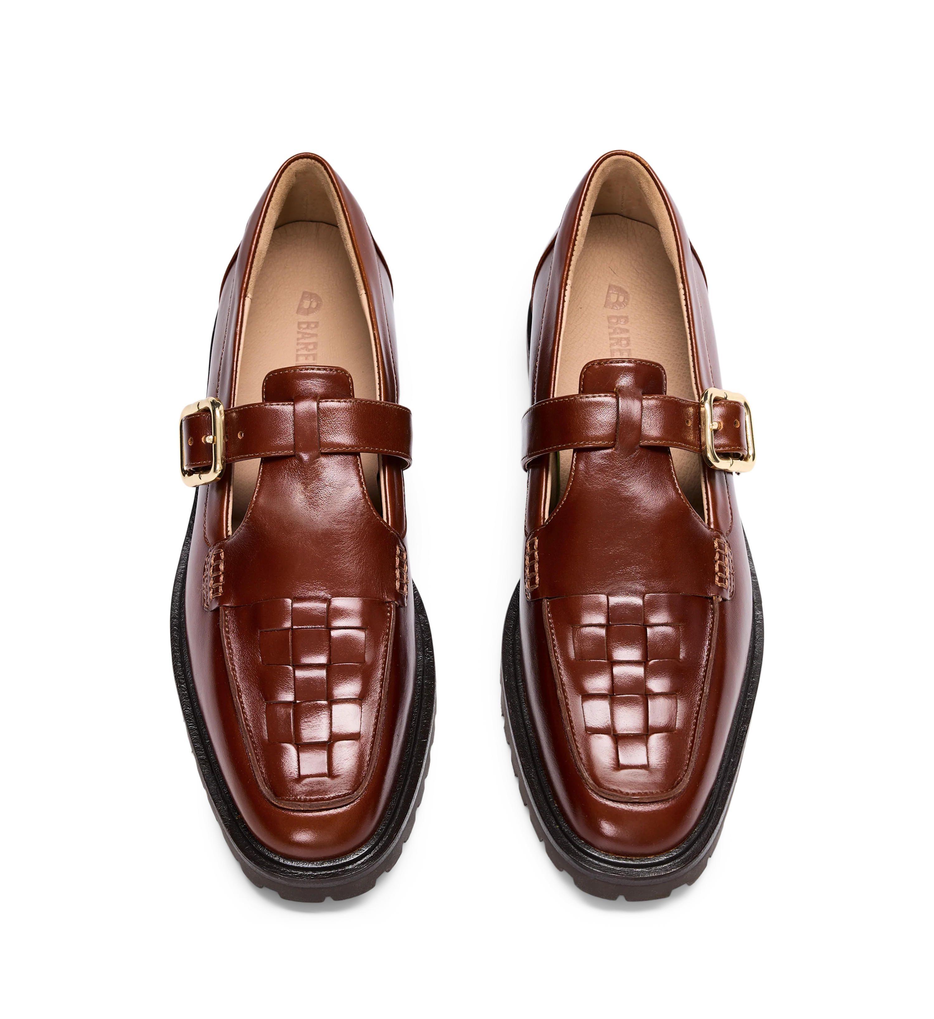 Emutail Rustic Brown Leather Loafers