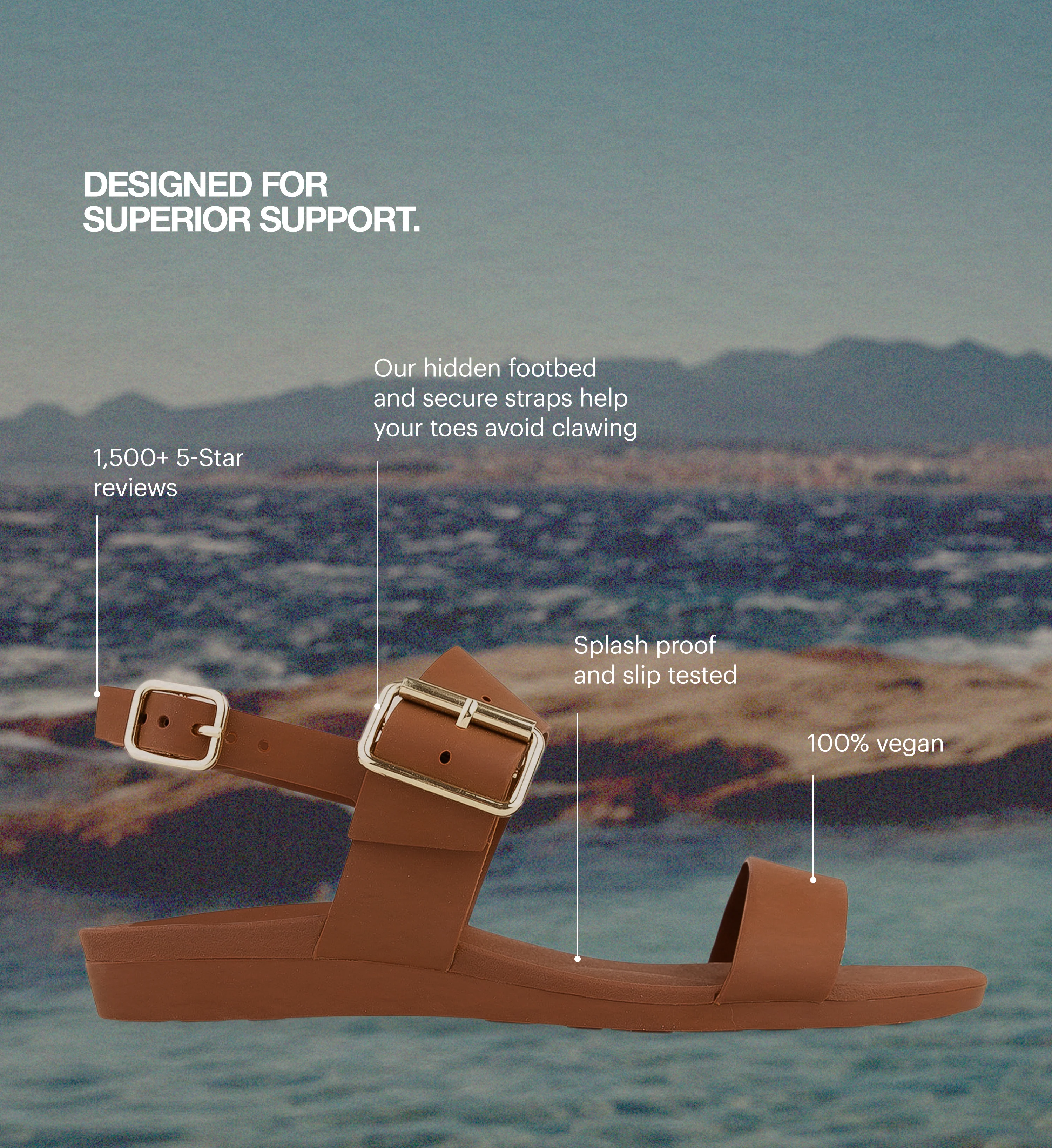 Sanderlings Nutshell Rubber Sandals