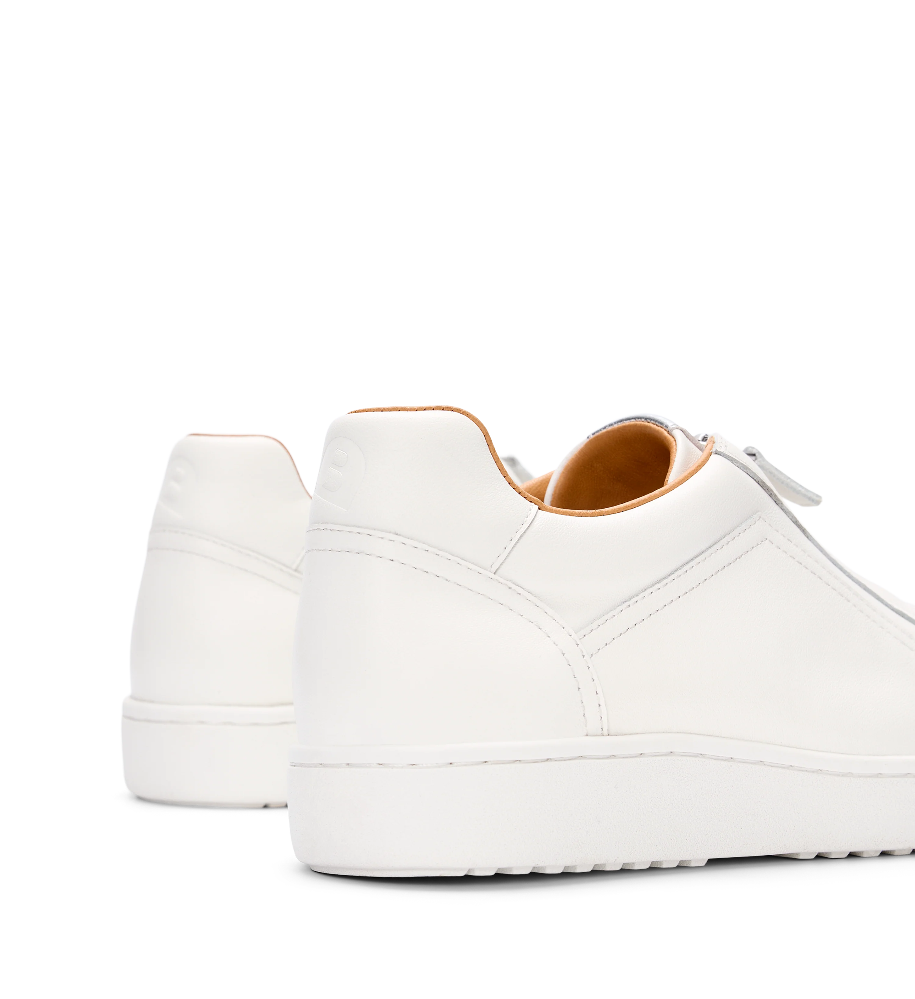 Troupial White Leather Sneakers
