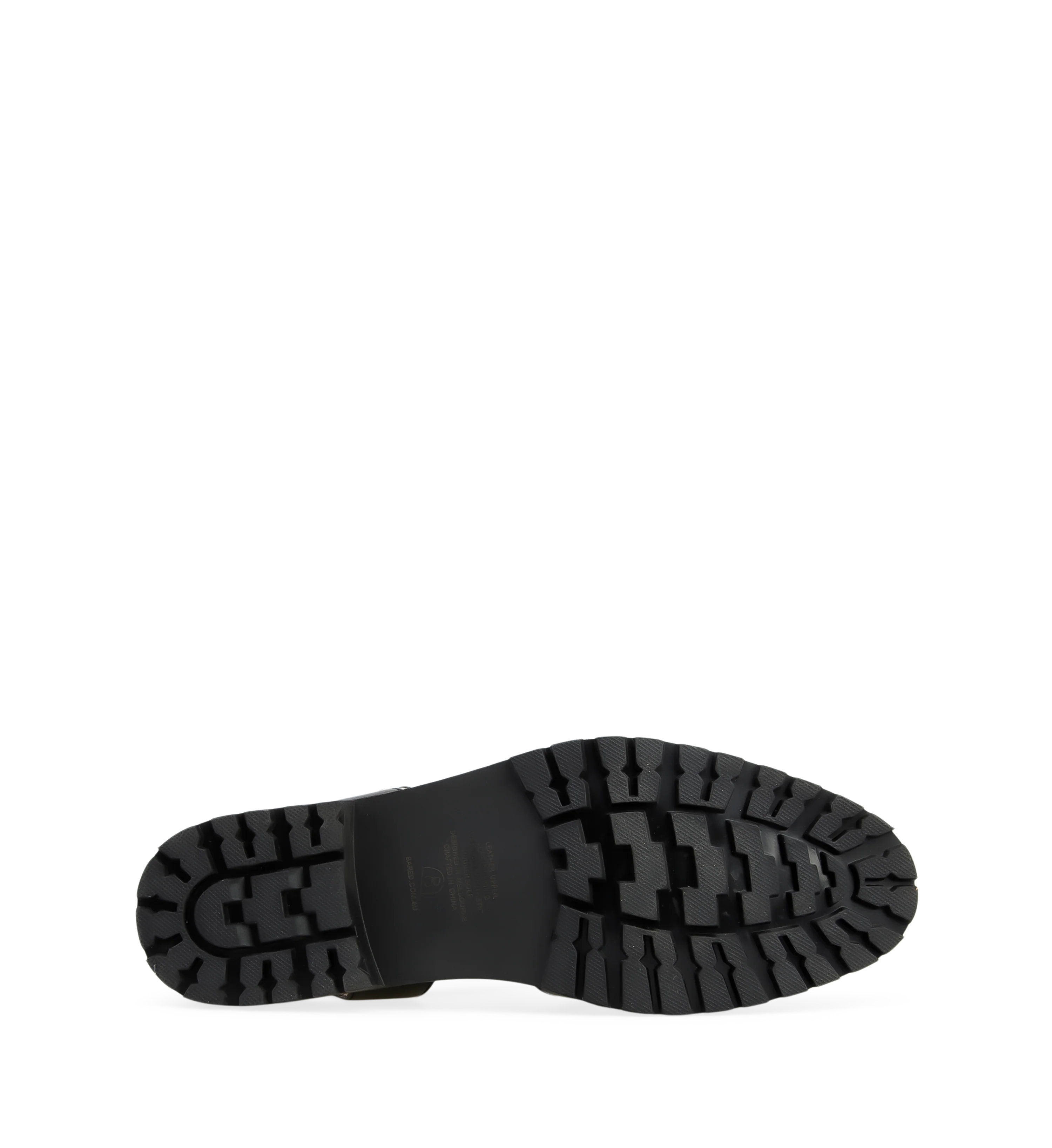 Bittern Black Leather Flat Sandals