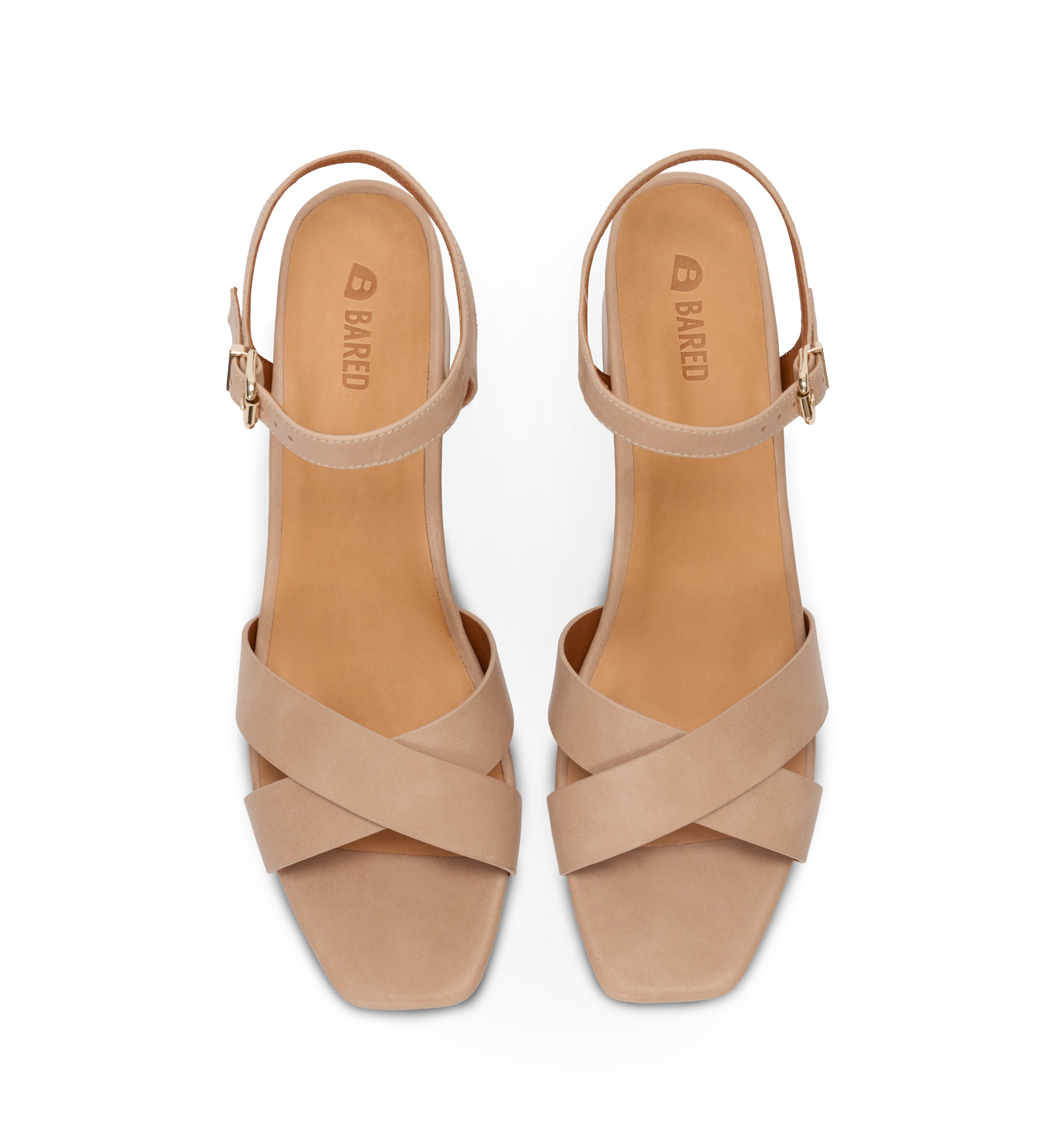 Corella Natural Leather Low Heels