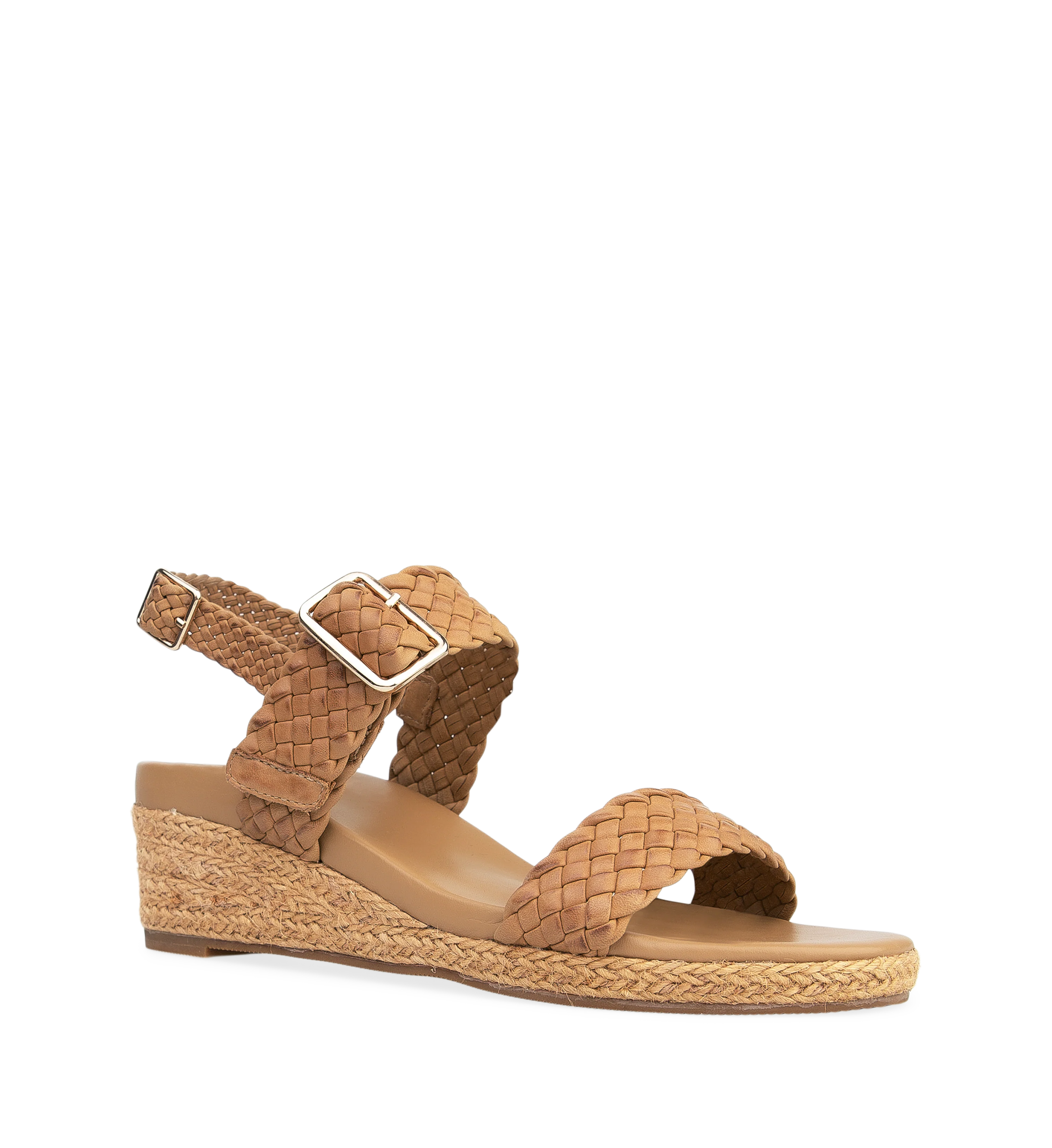 Gallito Tan Leather Wedges