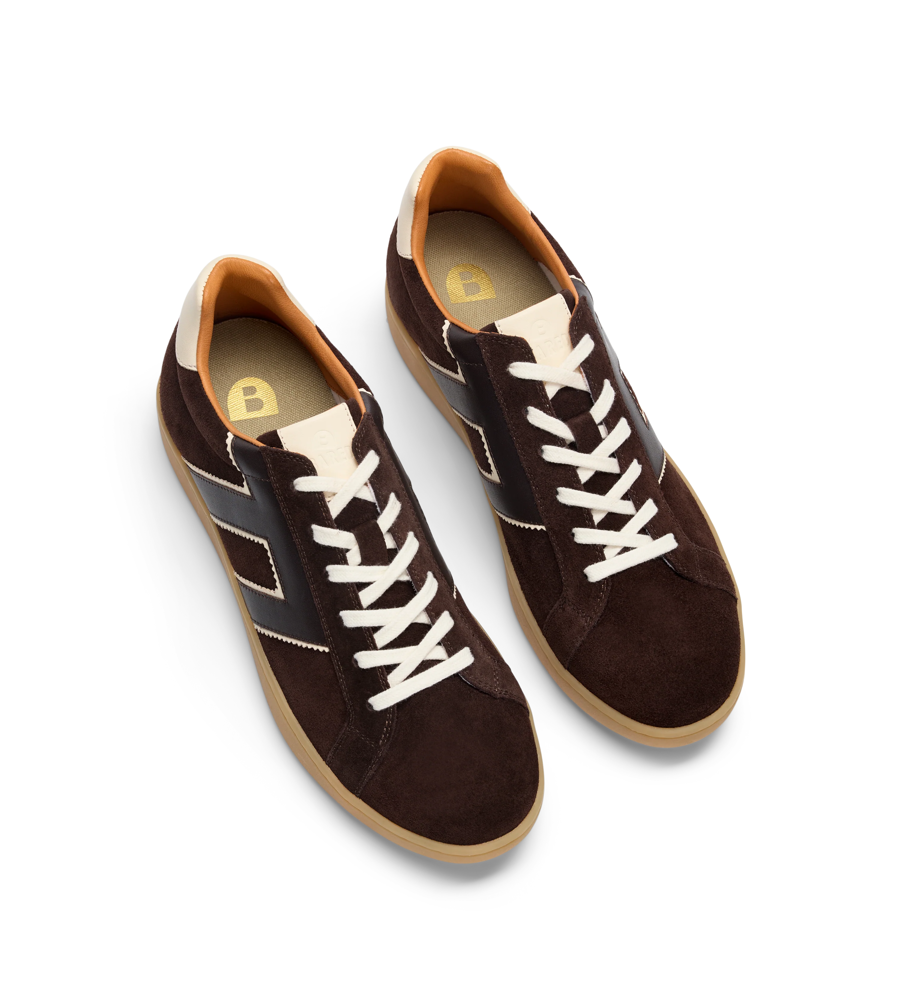 Carib Dark Chocolate Brown Suede & Leather Sneakers
