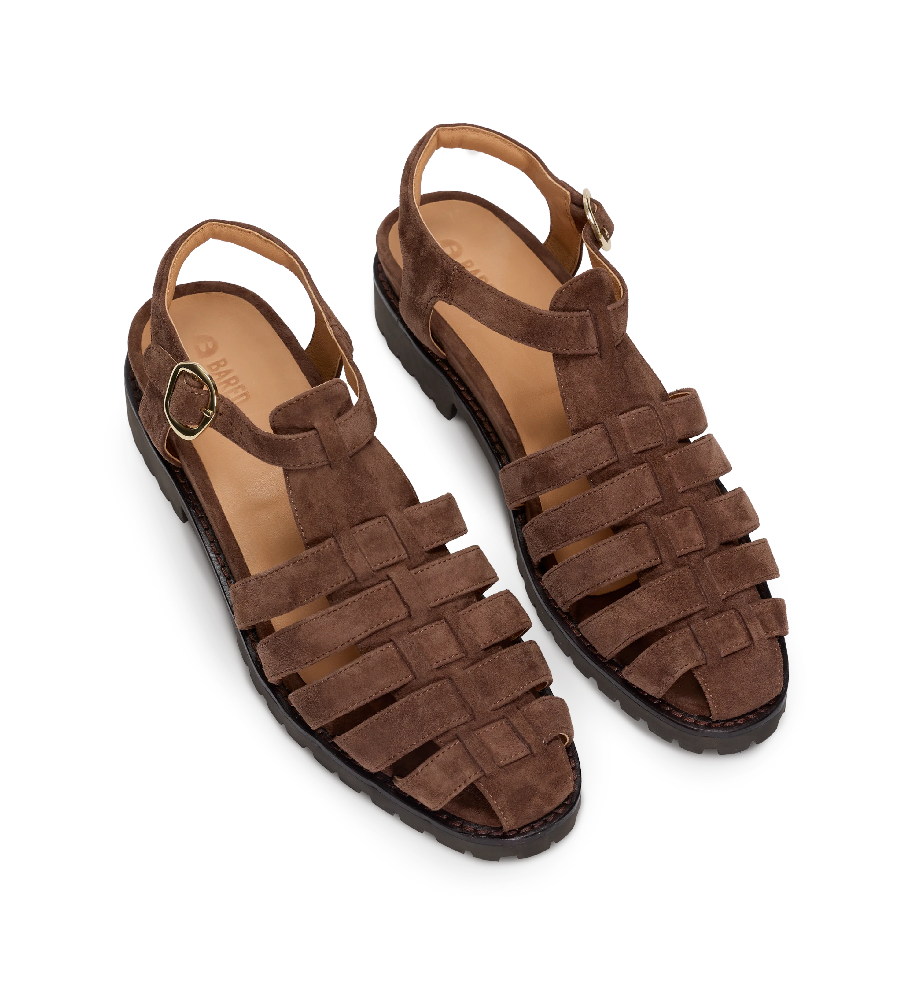 Bittern Chocolate Brown Suede Casual Flats