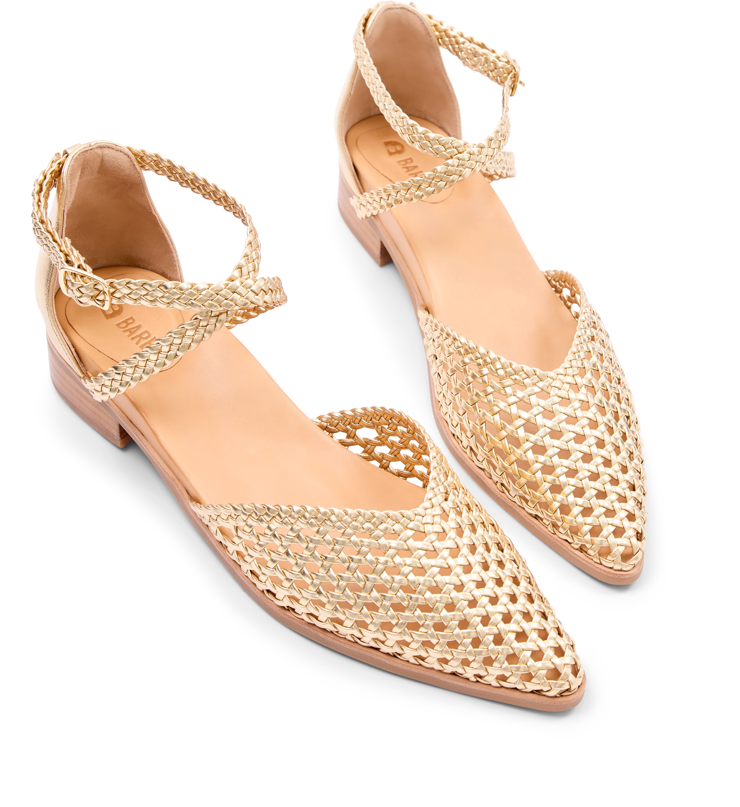 Finchbill Gold Leather Sandals