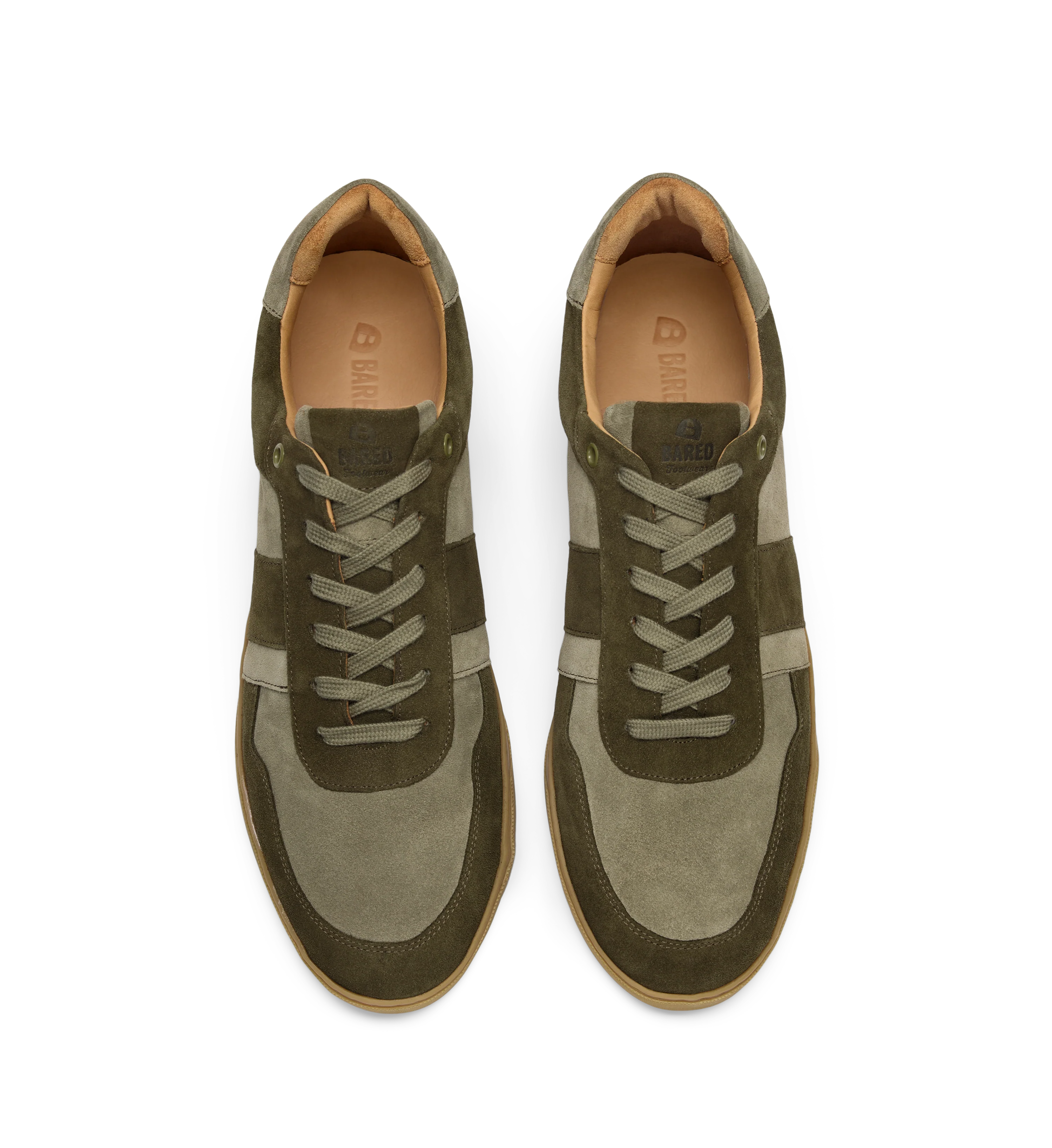 Caesium Olive Green Suede Men's Sneakers