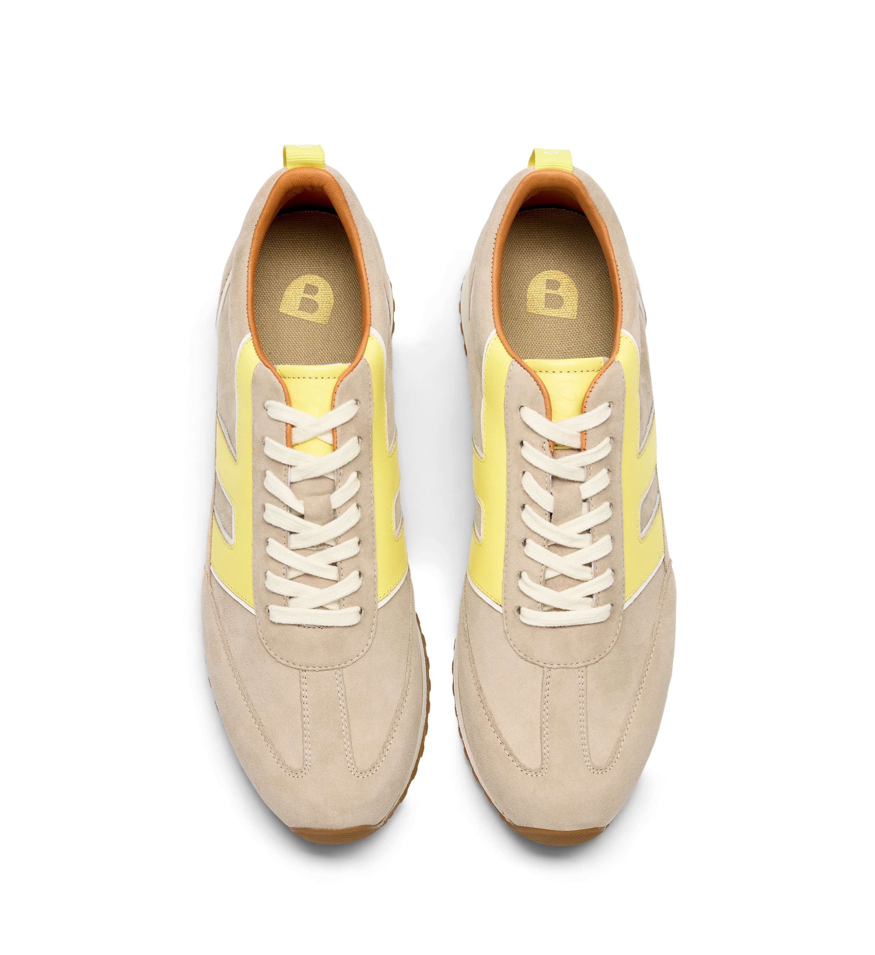 Stork Light Taupe Mix Leather & Suede Sneakers