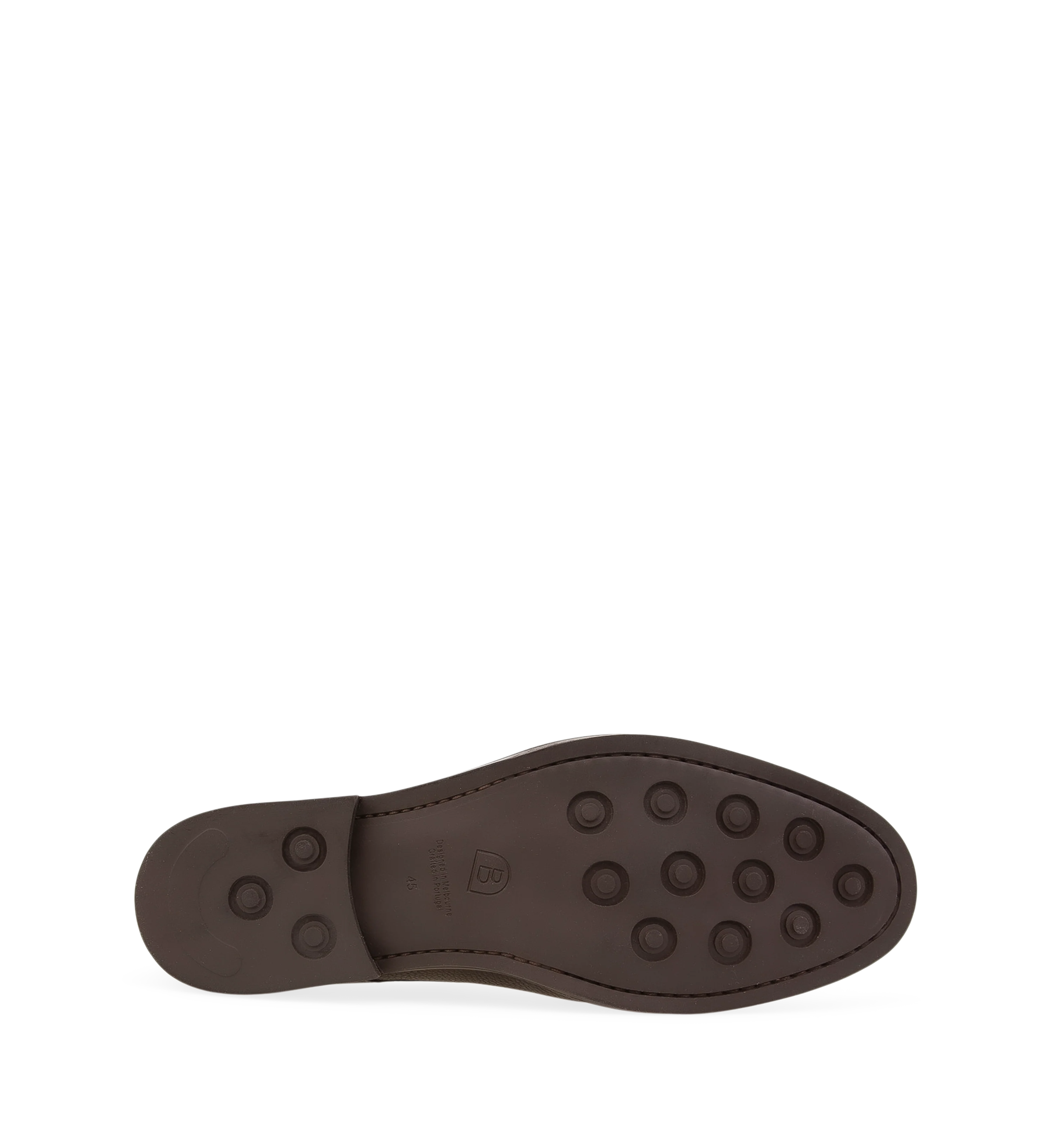 Rubidium Chocolate Pebbled Leather Men's Dress Shoes