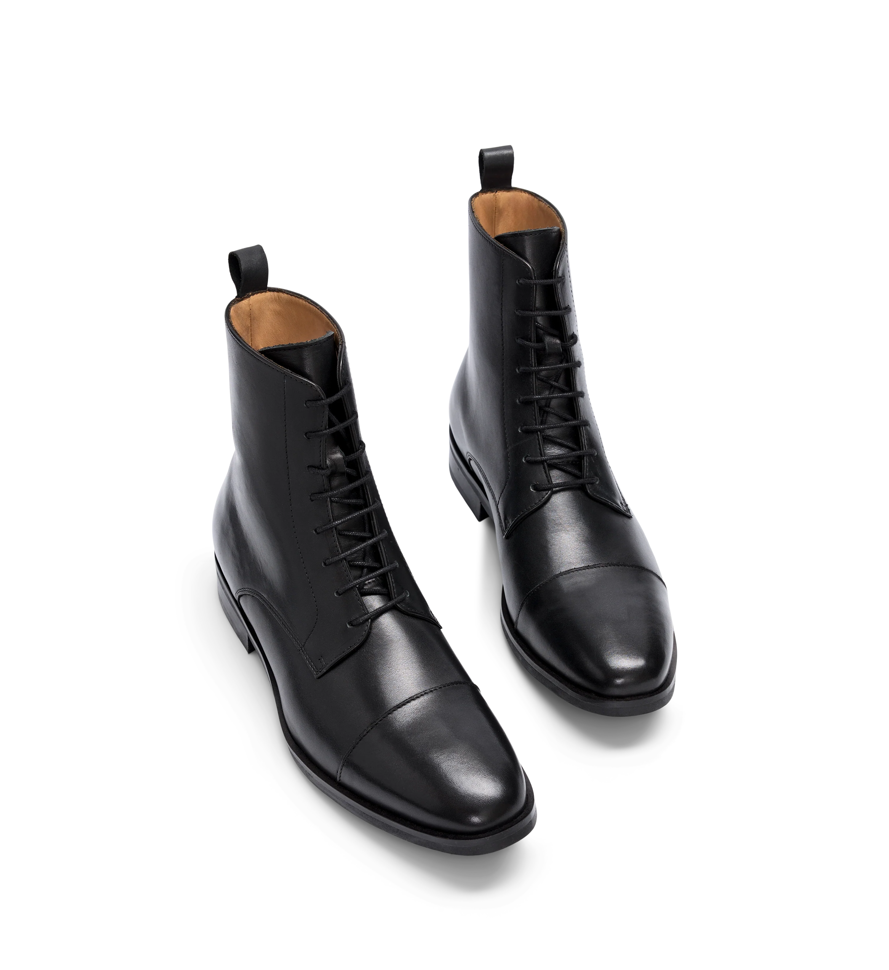 Nobelium Black Leather Men's Boots
