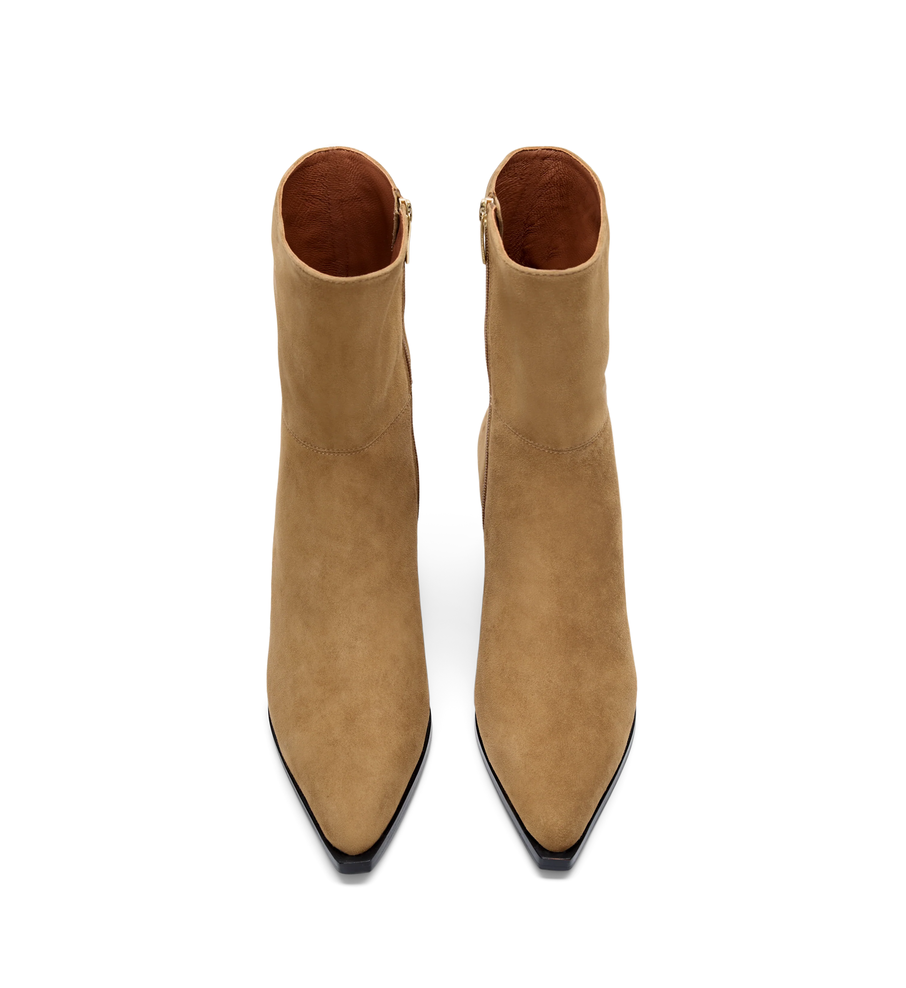 Pica Camel Suede Heeled Boots