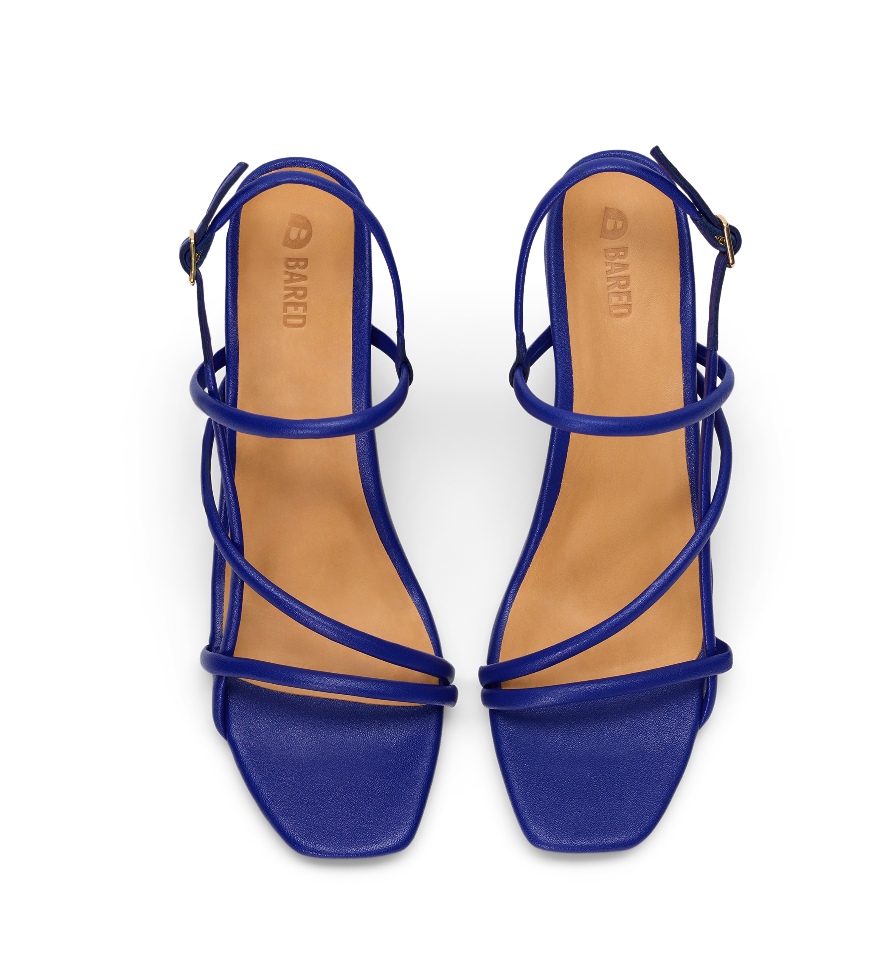 Godwit Electric Blue Leather High Heels