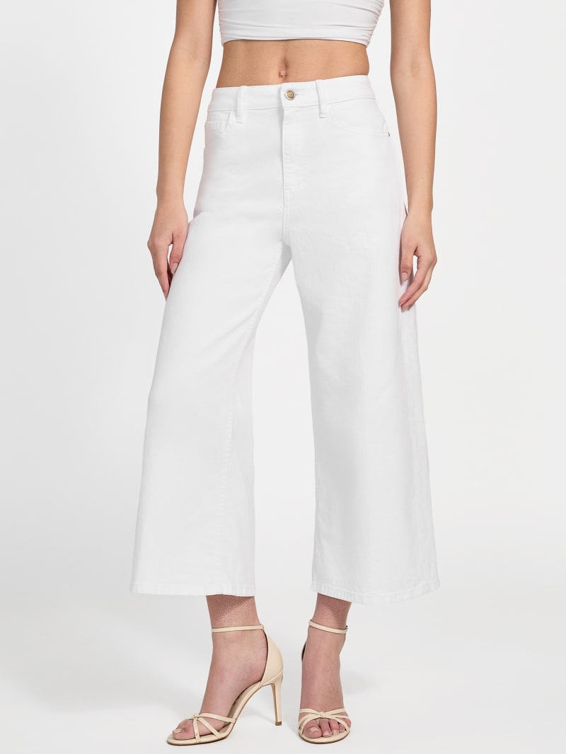 GUESS Eco Bellflower Cropped Wide Leg Jeans