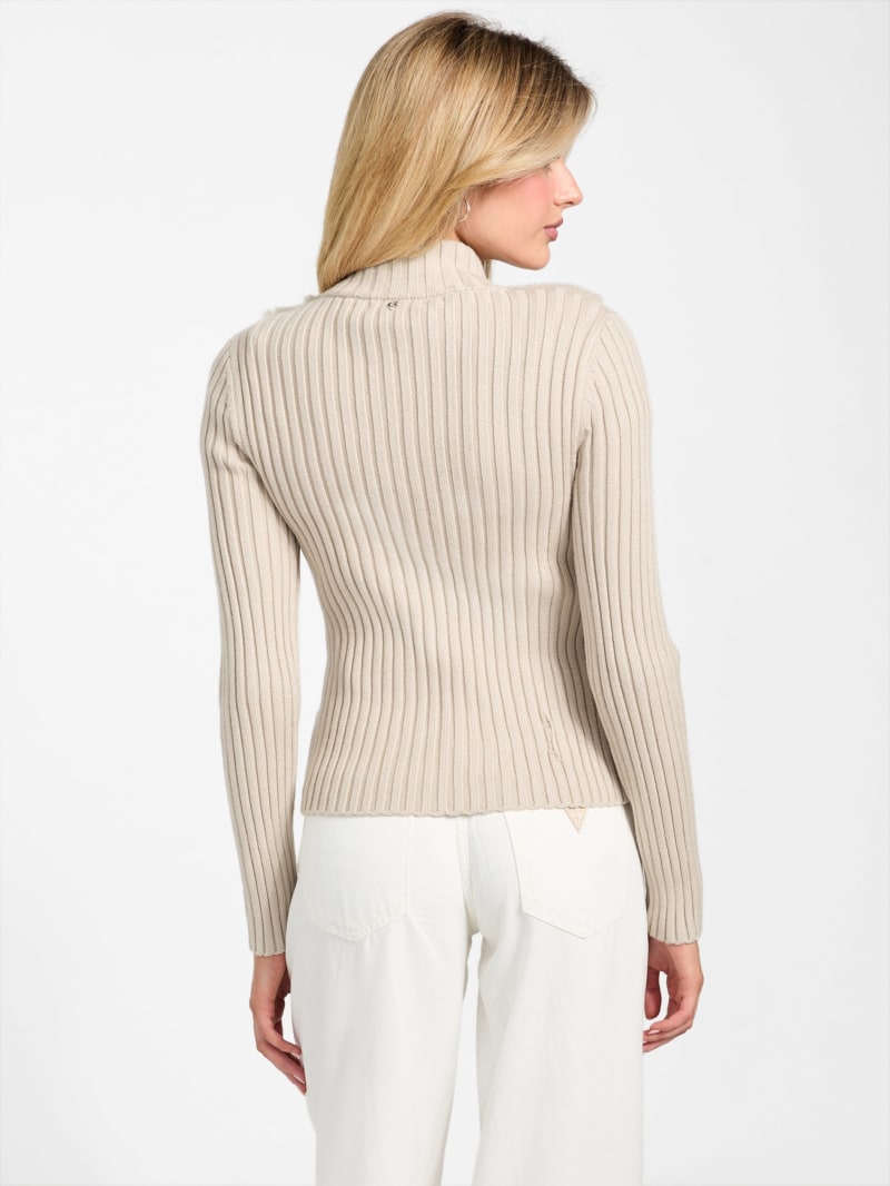 GUESS Eco Mila Faux-Fur Zipped Cardigan