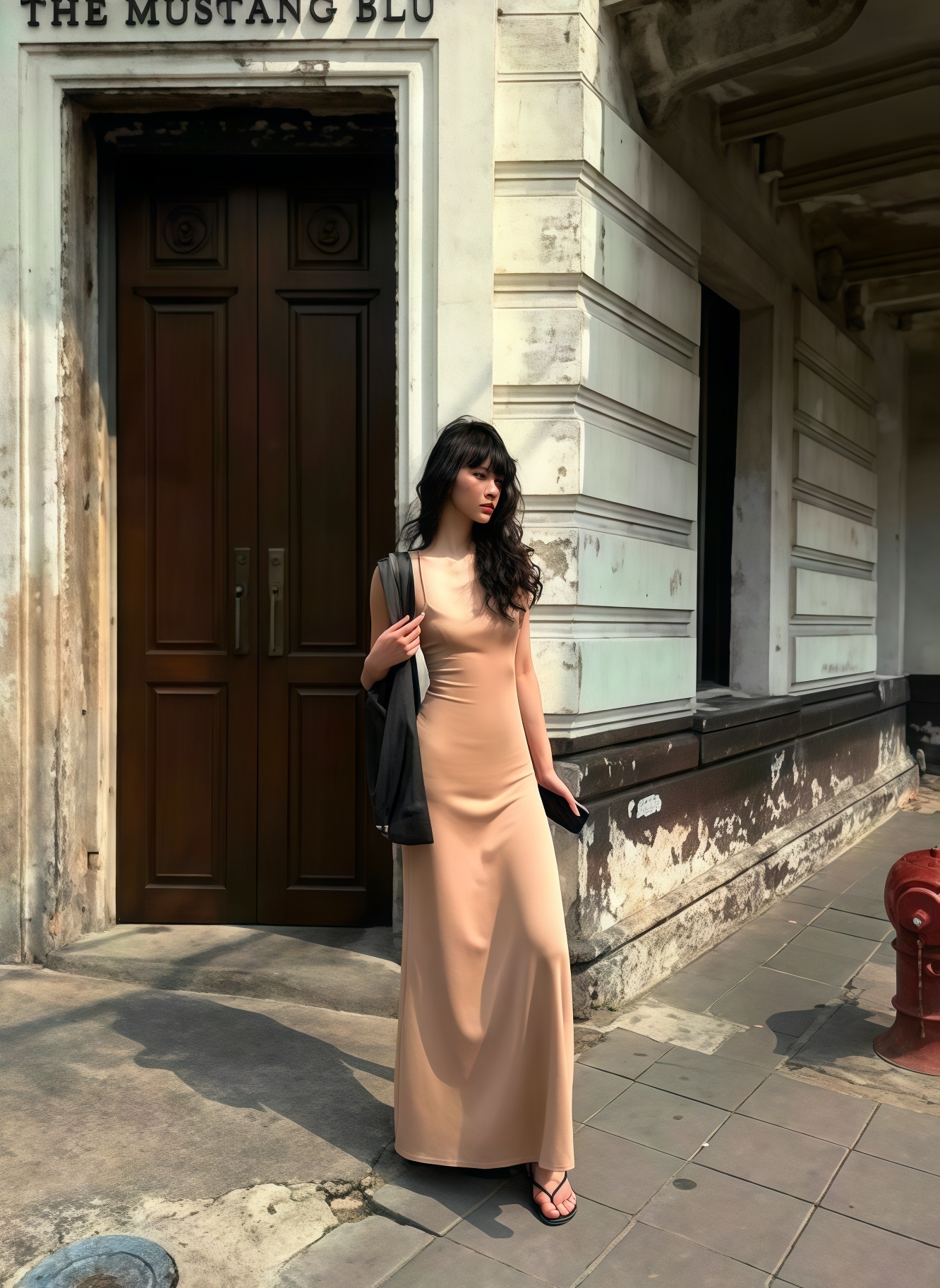 Slim Long Halter Dress