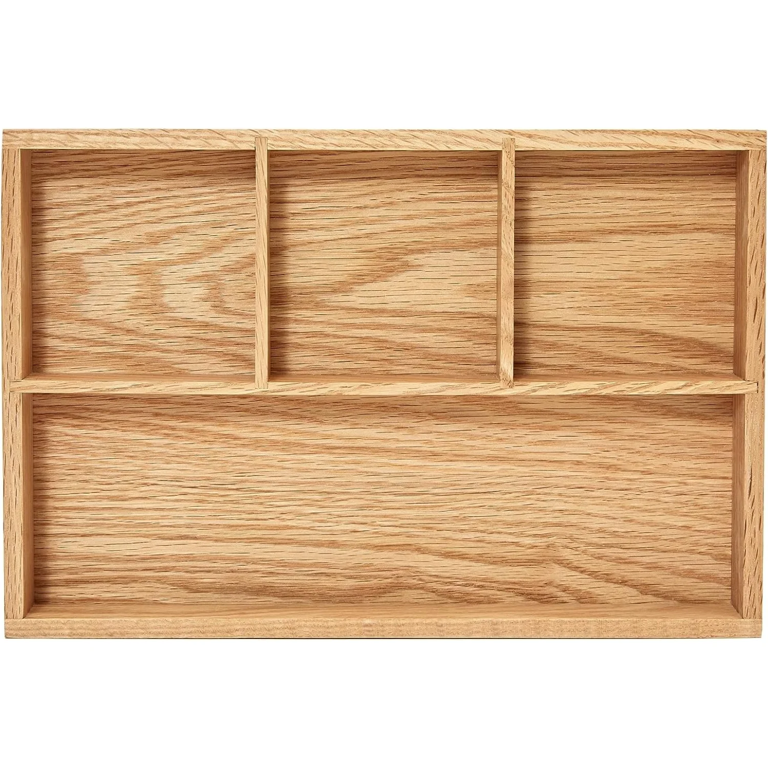 dxynlzq KFHDMCV  Wood Organizer Tray Black Walnut  &amp; Drawer Storage  (Walnut )