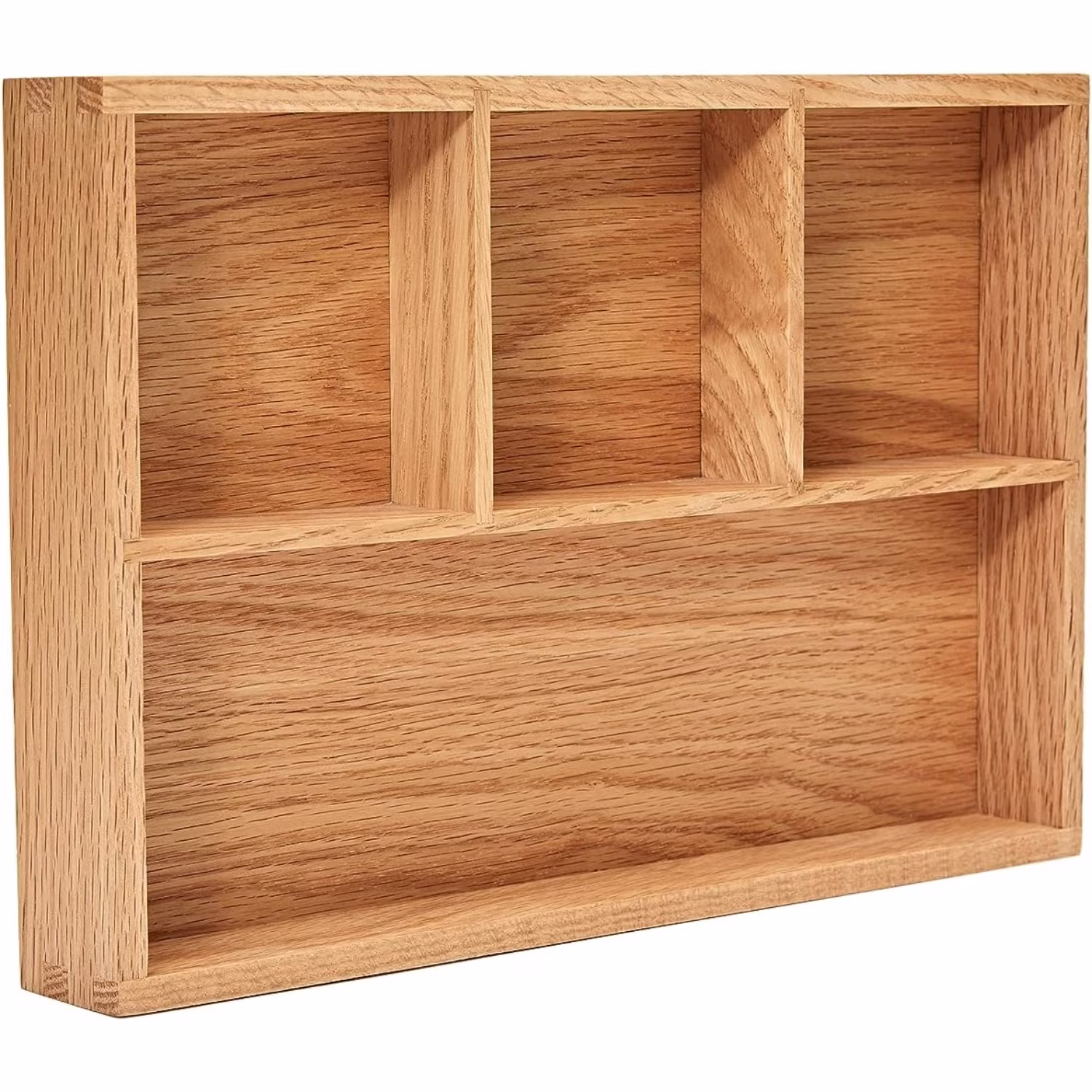 dxynlzq KFHDMCV  Wood Organizer Tray Black Walnut  &amp; Drawer Storage  (Walnut )