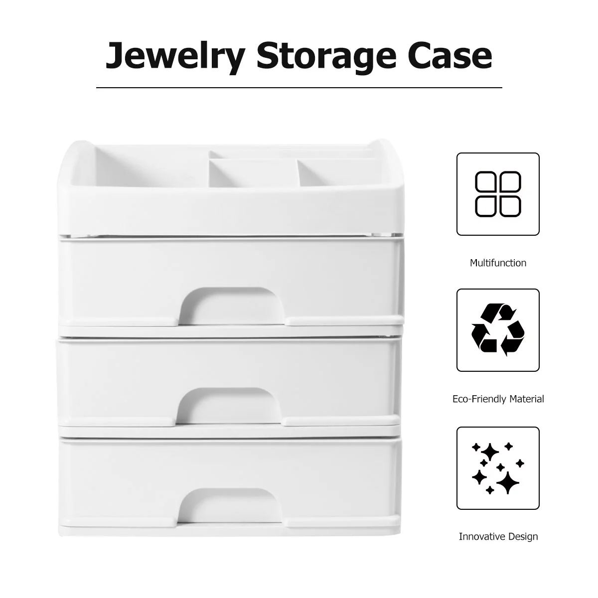 Drawer Type Organizer Student 27.00X19.00X31.00CM White