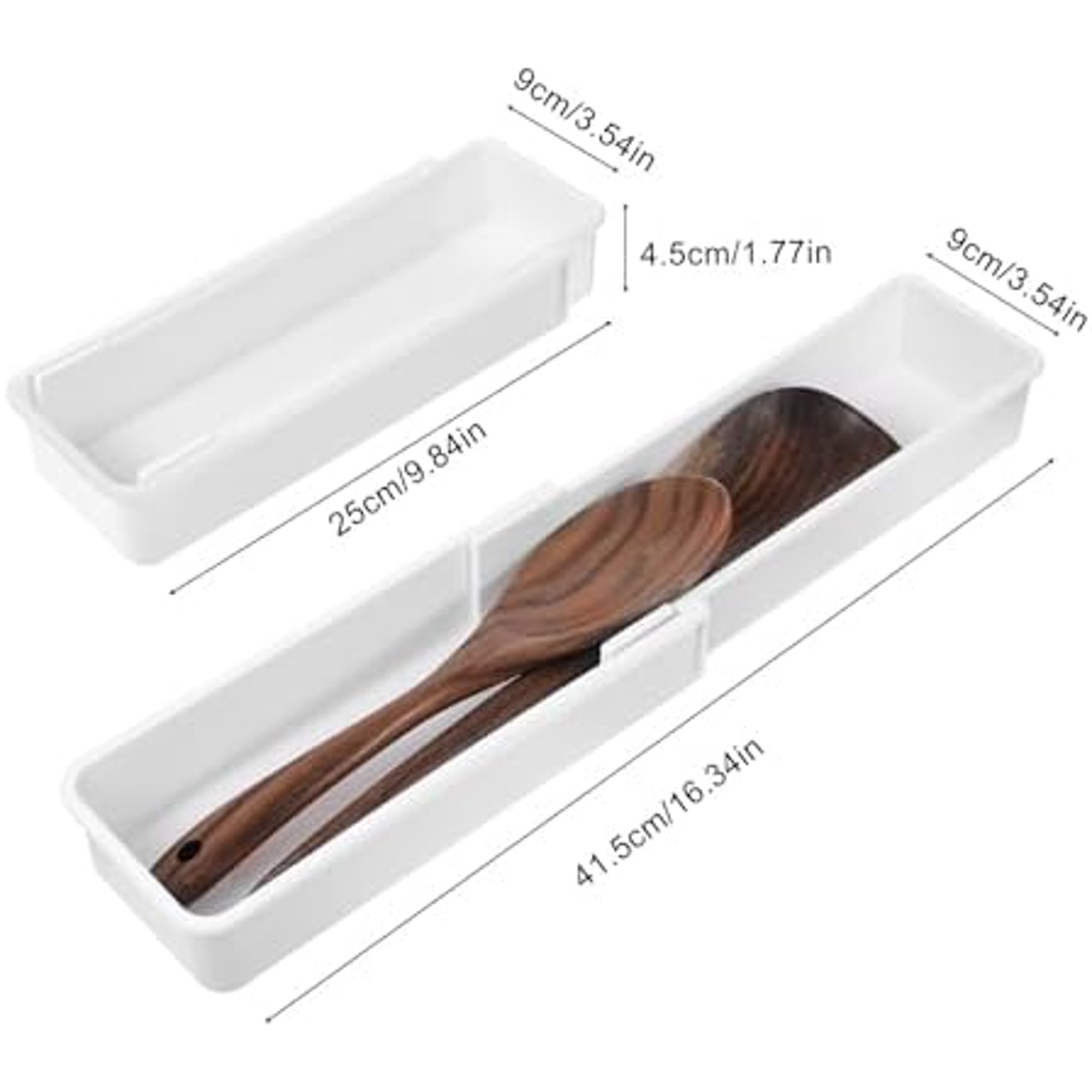 6 Pack Drawer Organizers Set,Expandable Drawer Organizer Trays,Organizer Bins for Bedroom,Bathroom, Kitchen, Office (White)$$Office