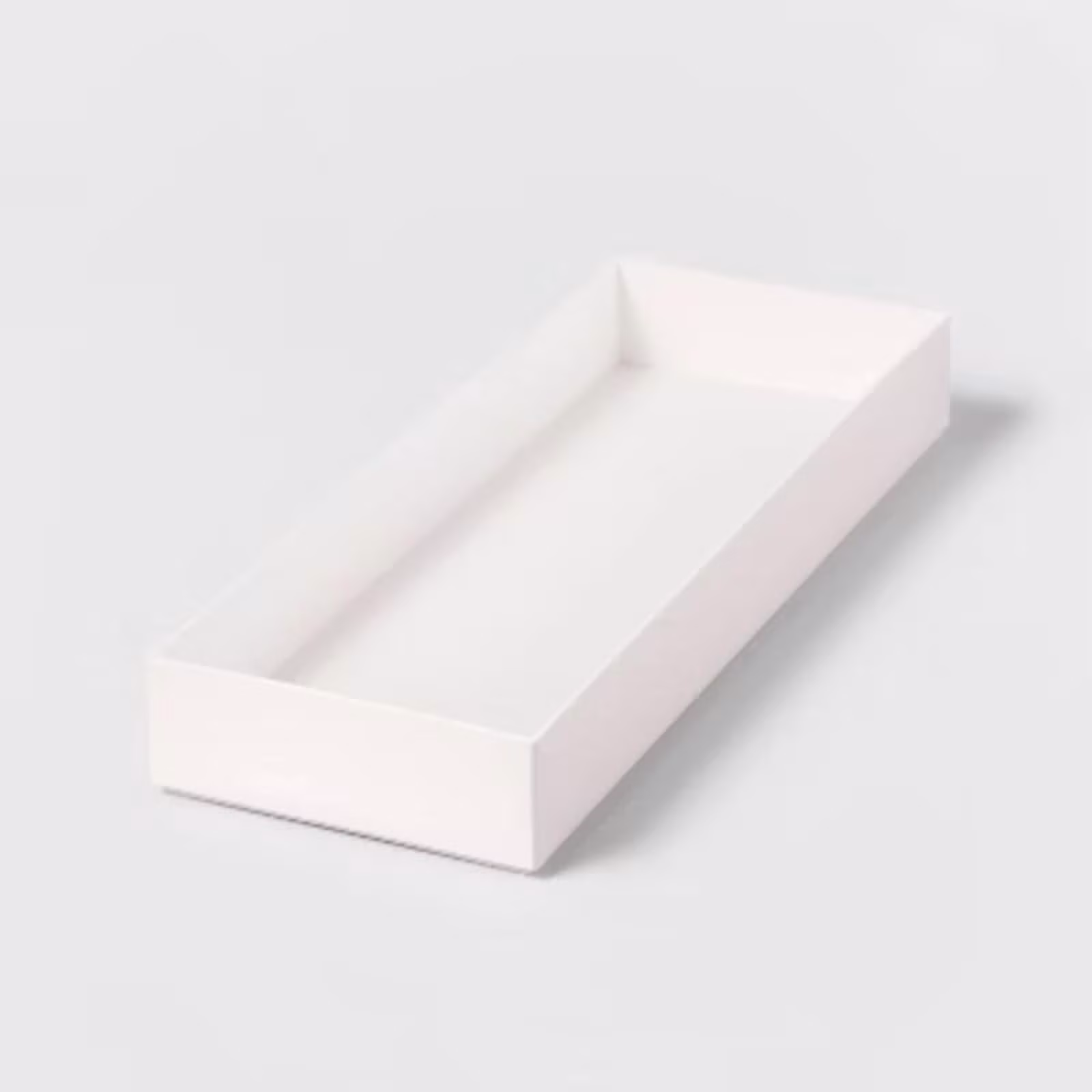 6"x16" Drawer Organizer White - Brightroom: Kitchen & Bathroom In-Drawer Flatware Storage, Dishwasher-Safe