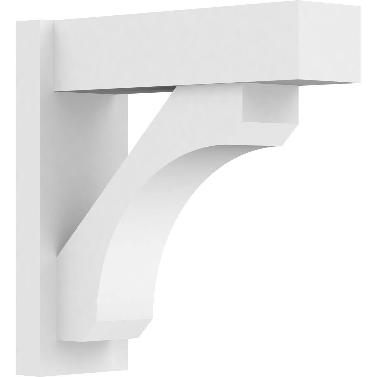 Ekena Millwork OUTP07X20X20LEC05 7x22W x 20x22D x 20x22H Legacy Architectural Grade PVC Outlooker with Block Ends