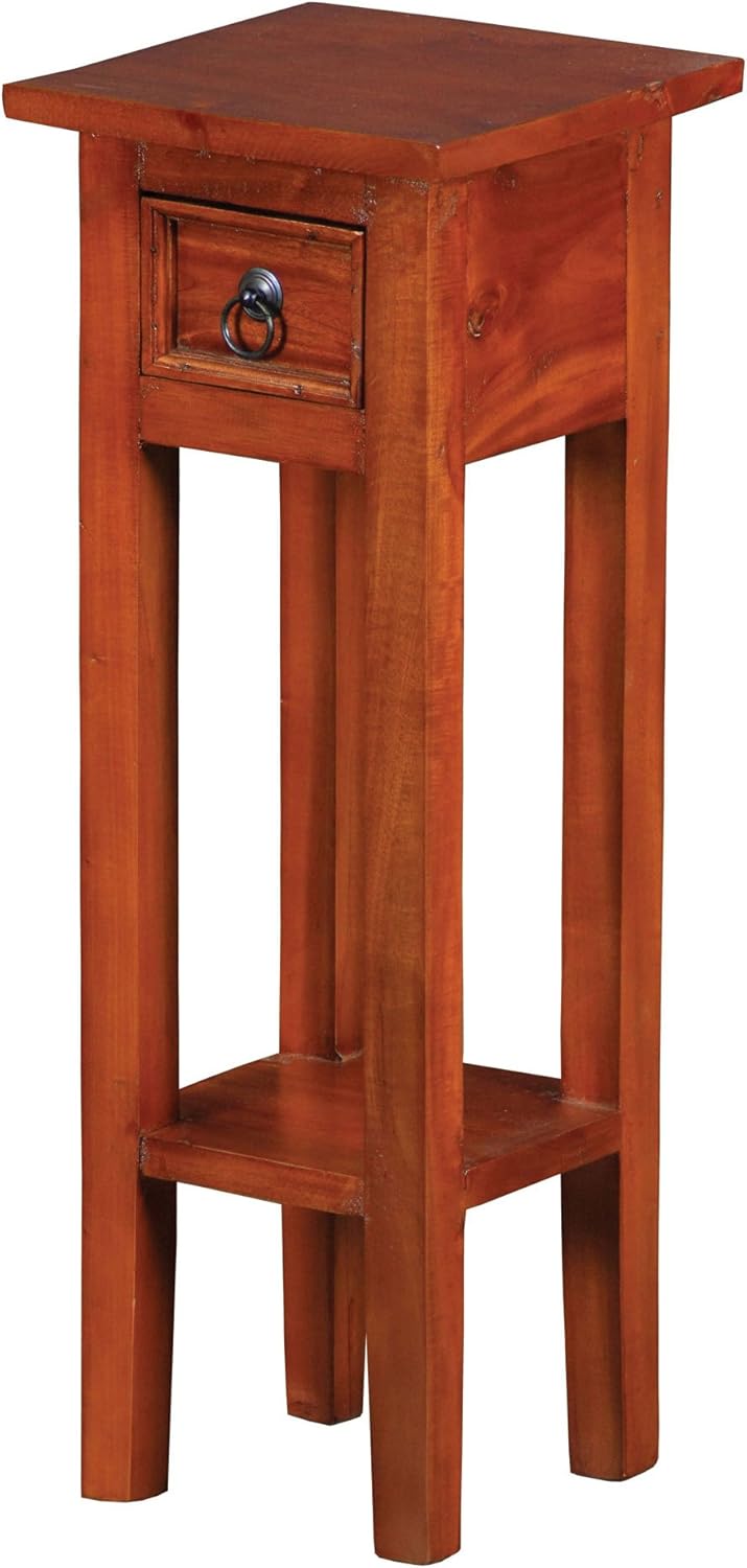Sterling Sutter Mahogany End Table with Drawer, 27-Inch, Espresso Pack of 2